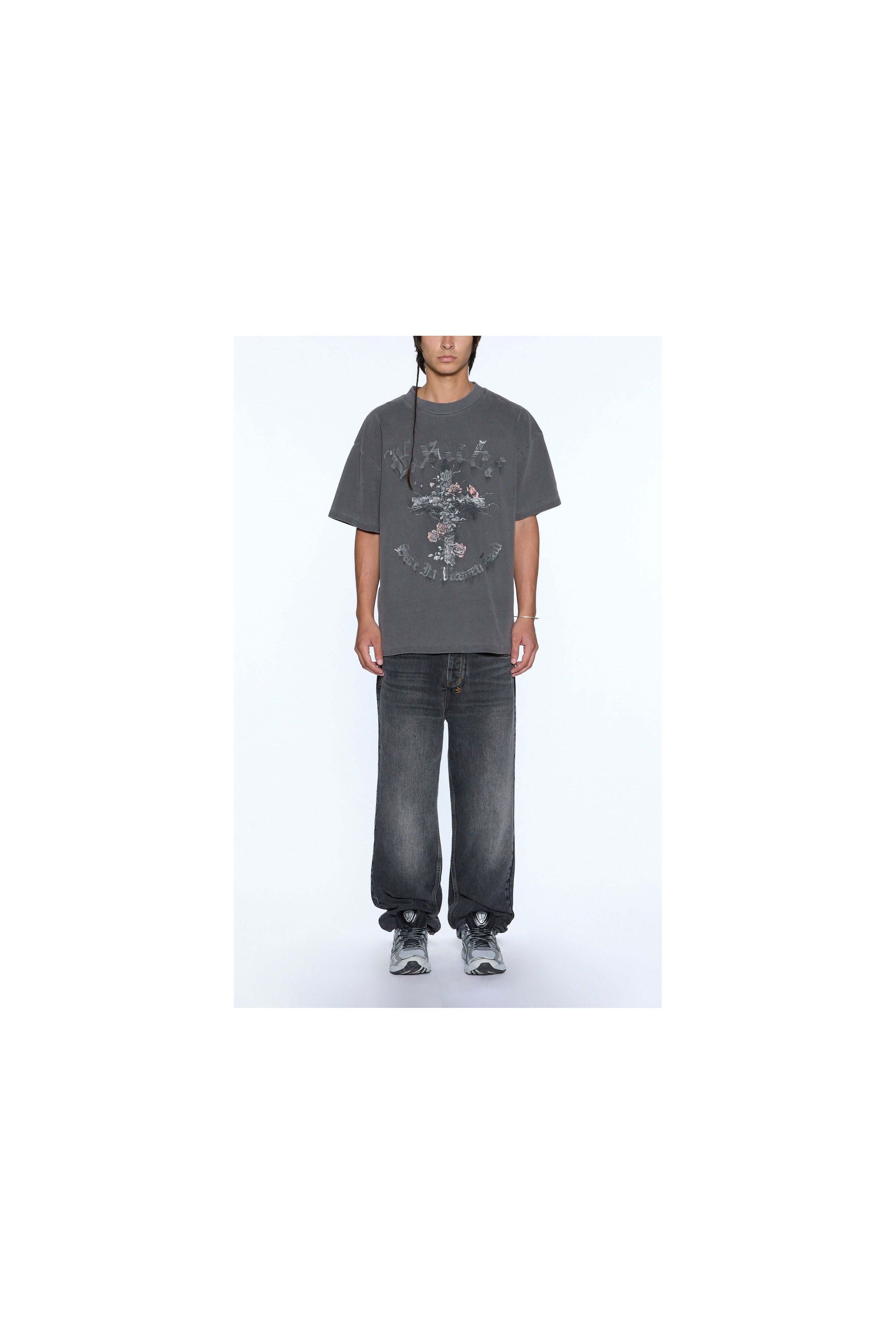 THORNED EKCESS SS TEE CHARCOAL