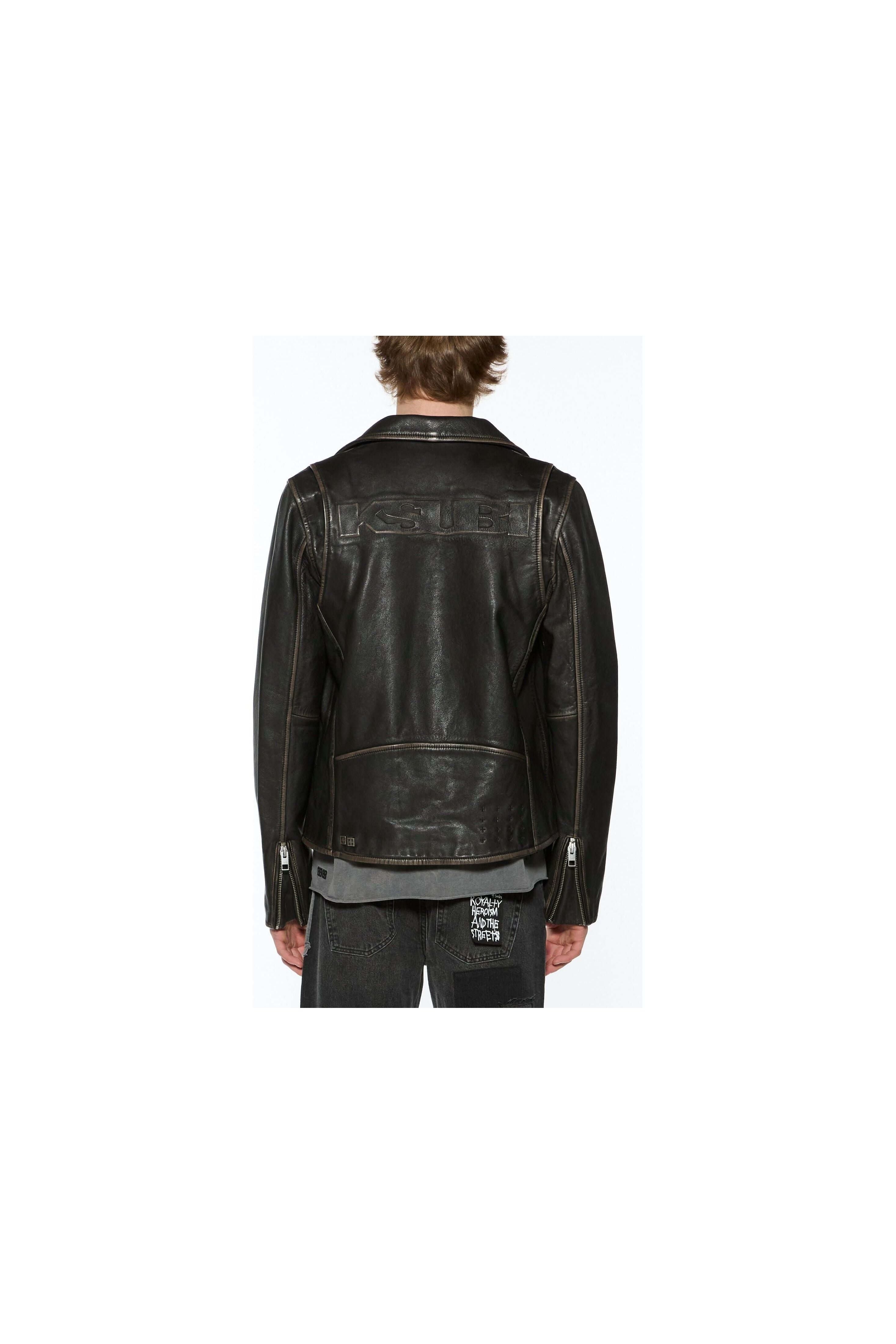 sott capitol leather jacket black
