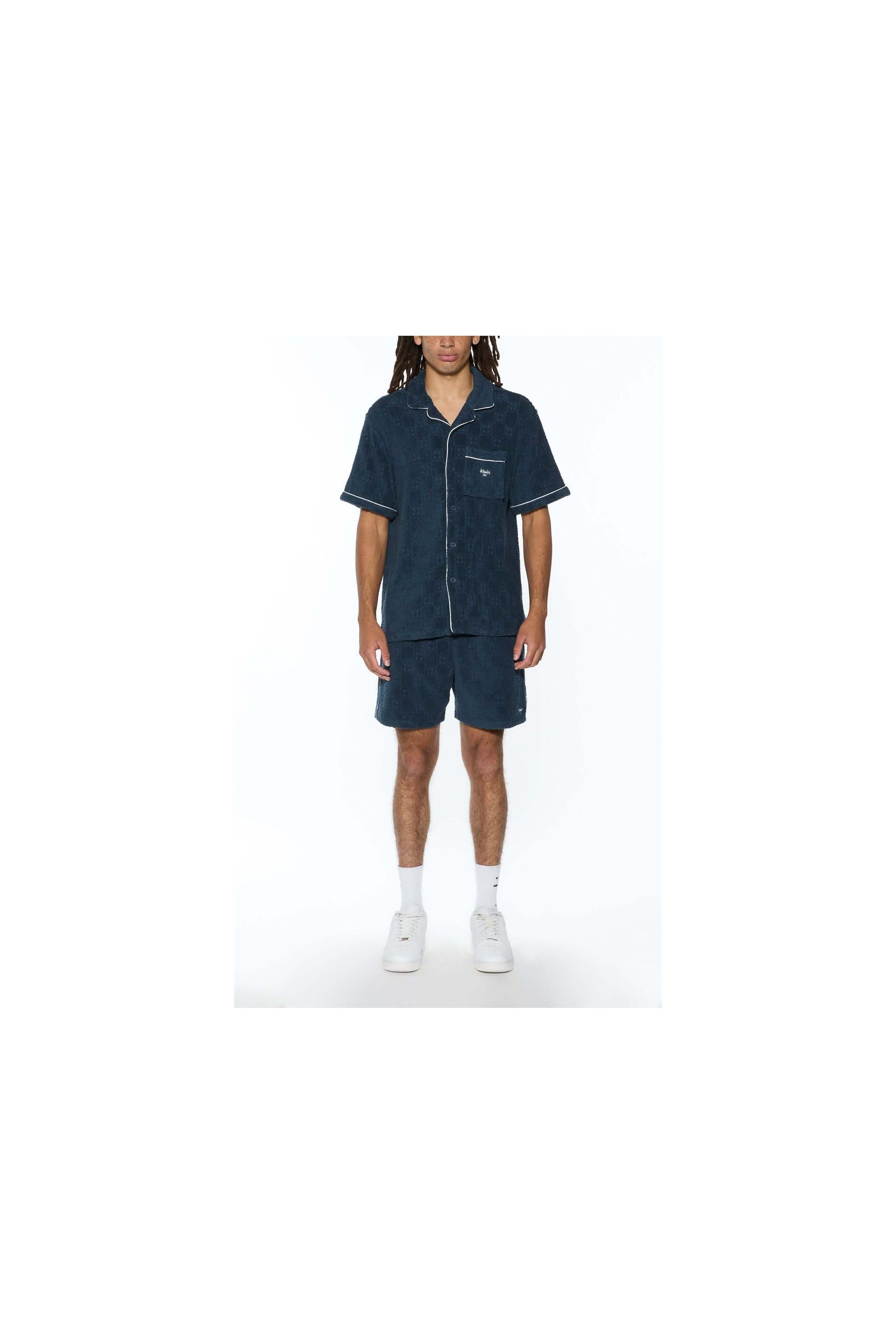 lounge ss resort shirt navy