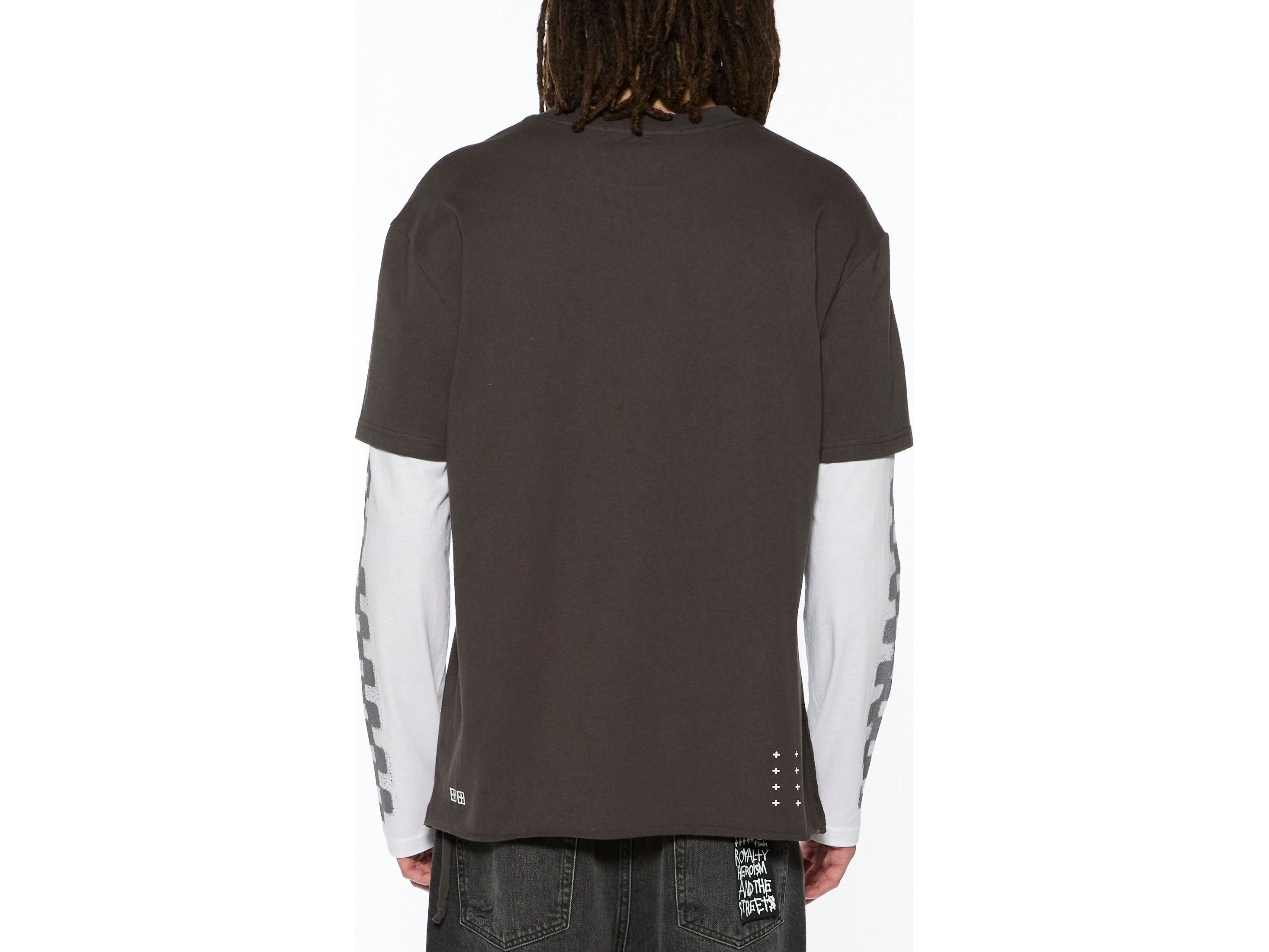 engine ls layer tee faded black