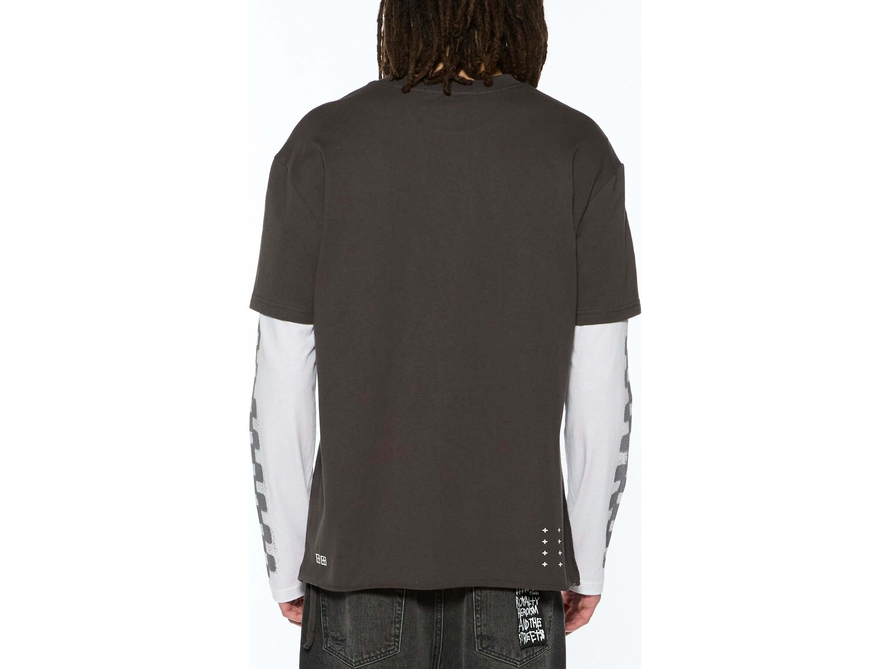 engine ls layer tee faded black