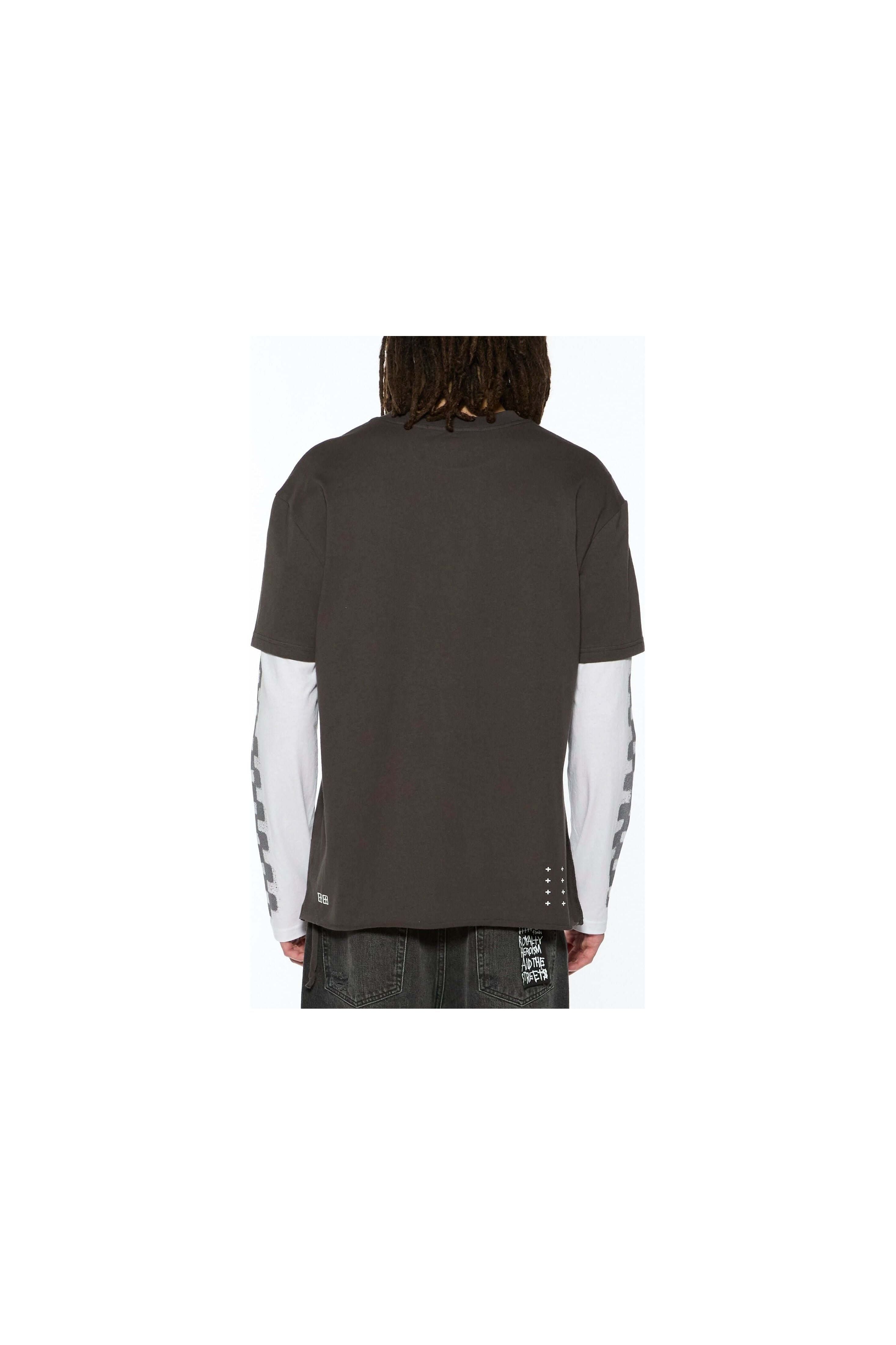 engine ls layer tee faded black