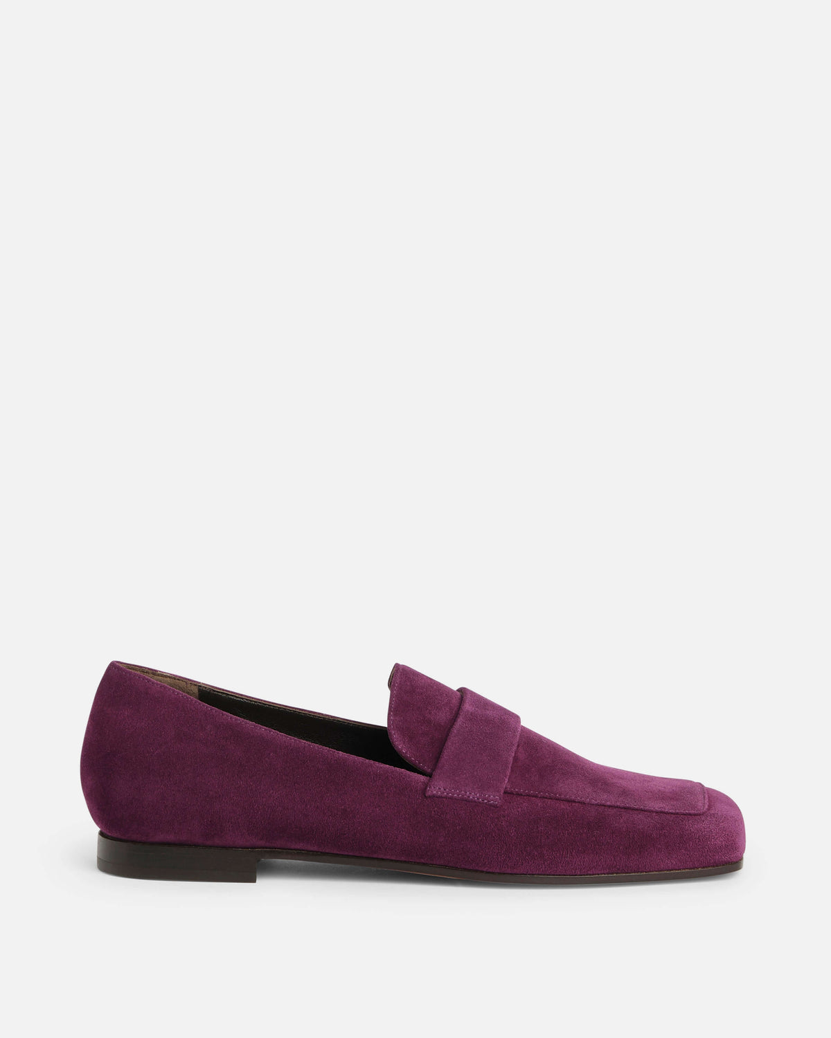 Mocassins Missoni en veau suédé couleur aubergine pour homme, modèle MIRIAM, élégant et moderne.