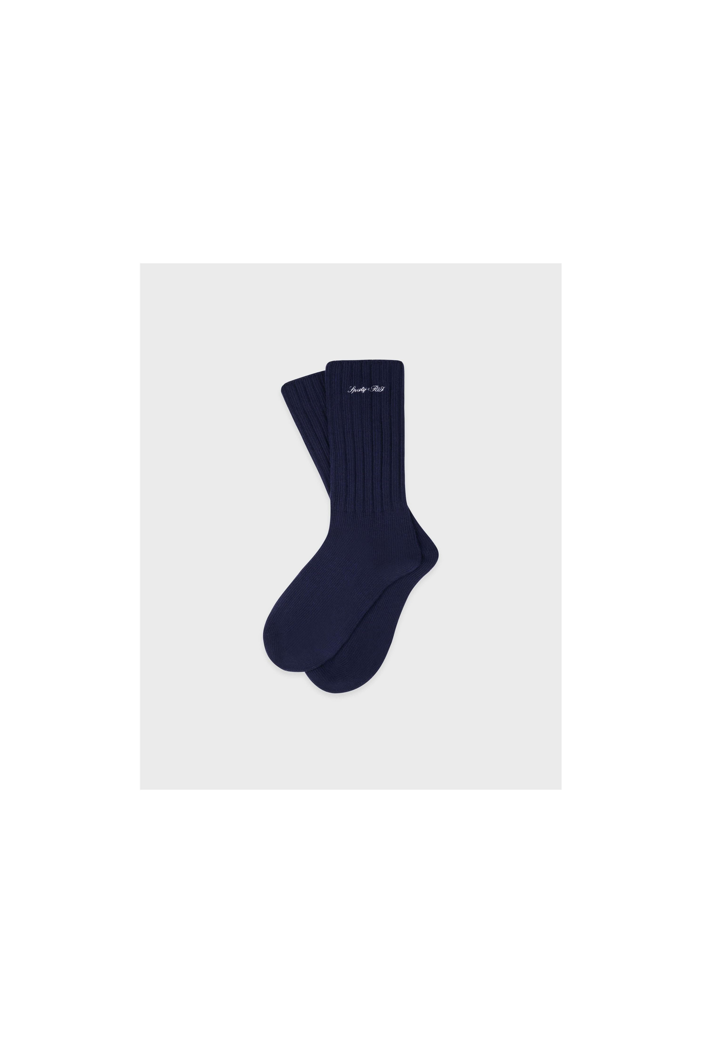 Signature Logo Rib Socks
