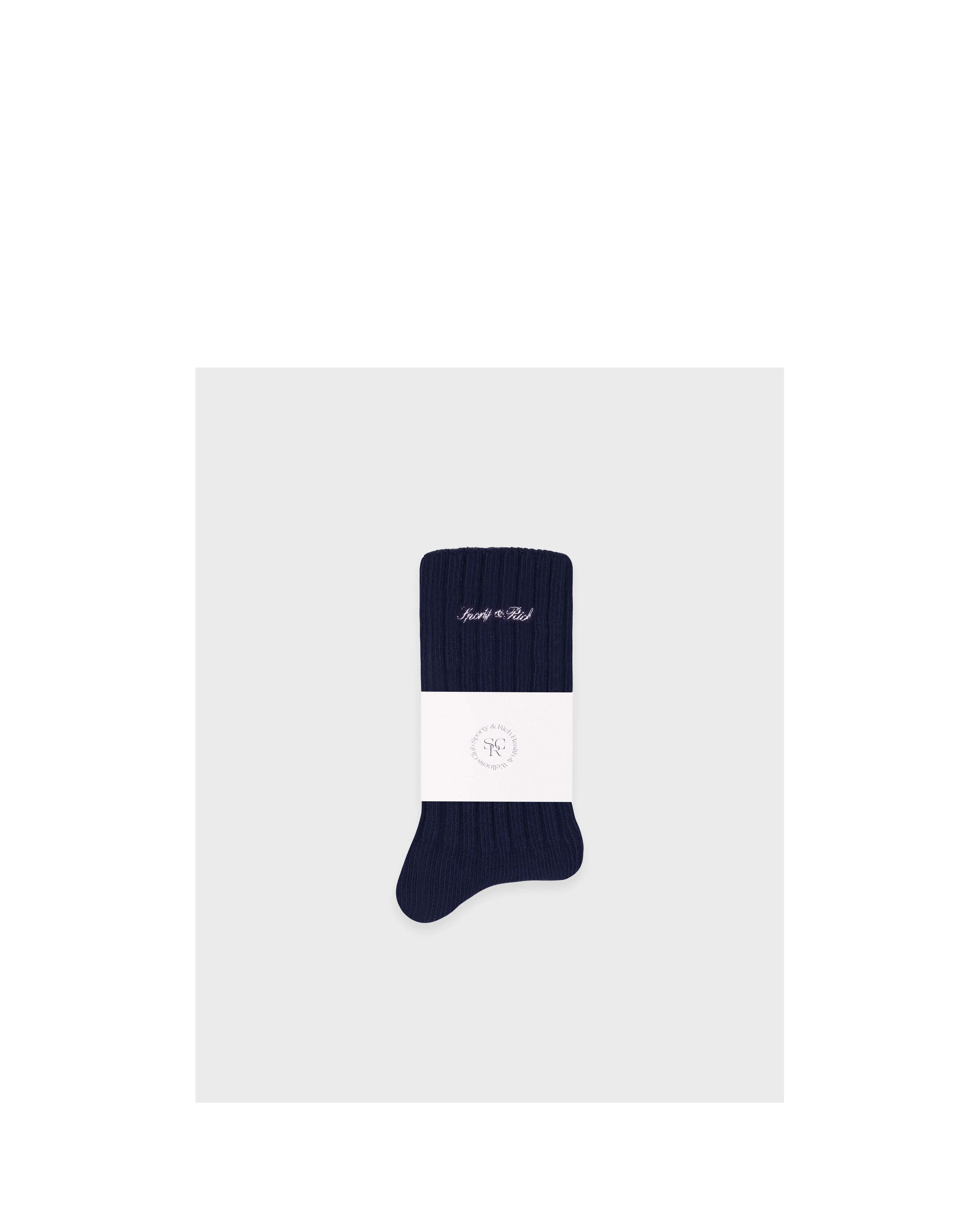 Signature Logo Rib Socks