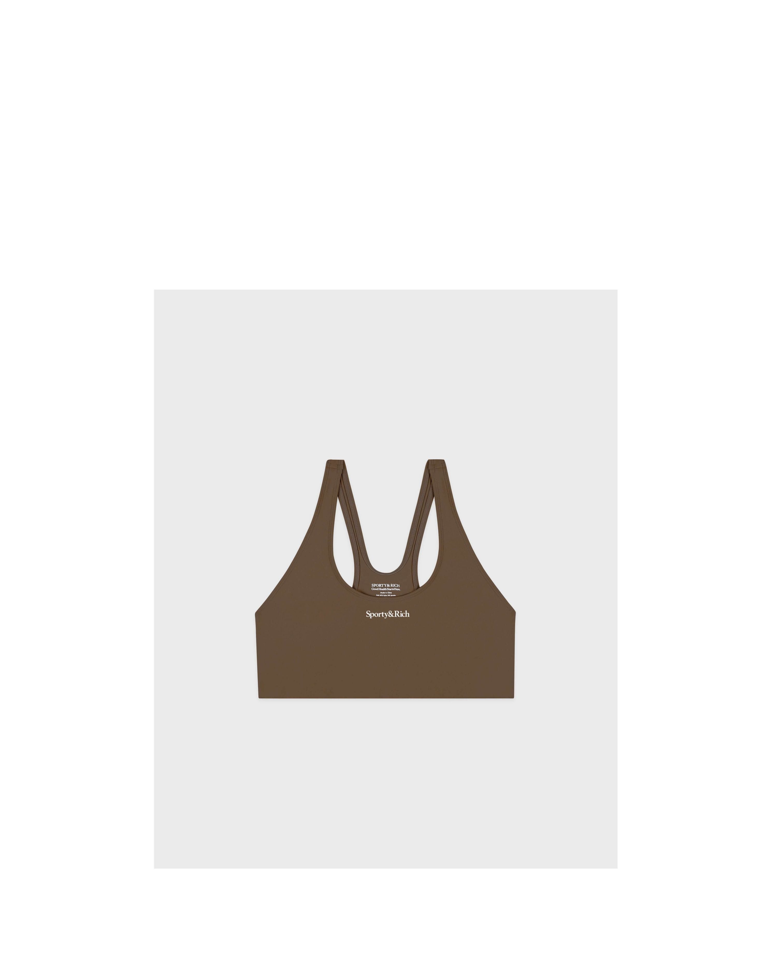 Serif Logo Sports Bra