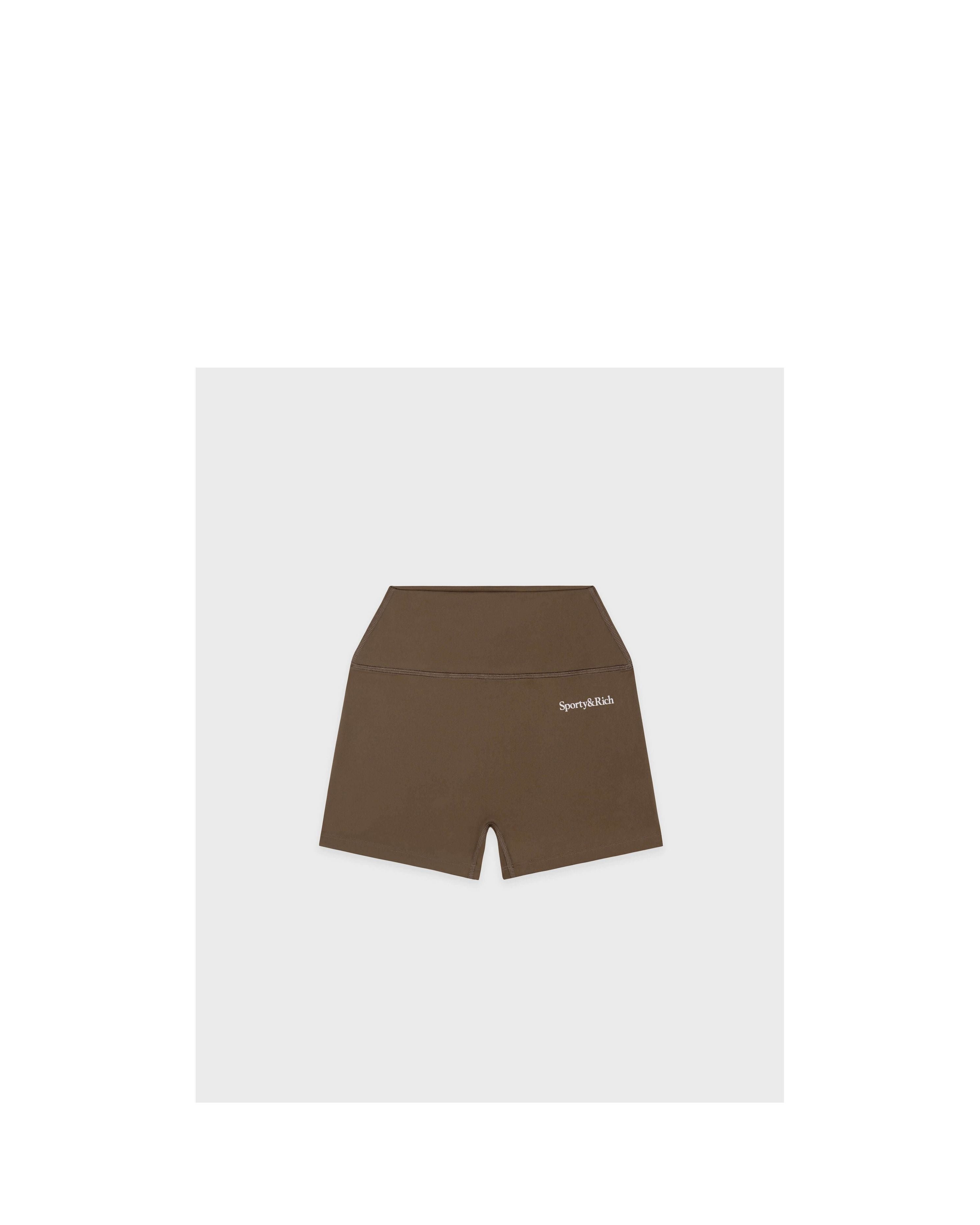 Serif Logo Mini Biker Short