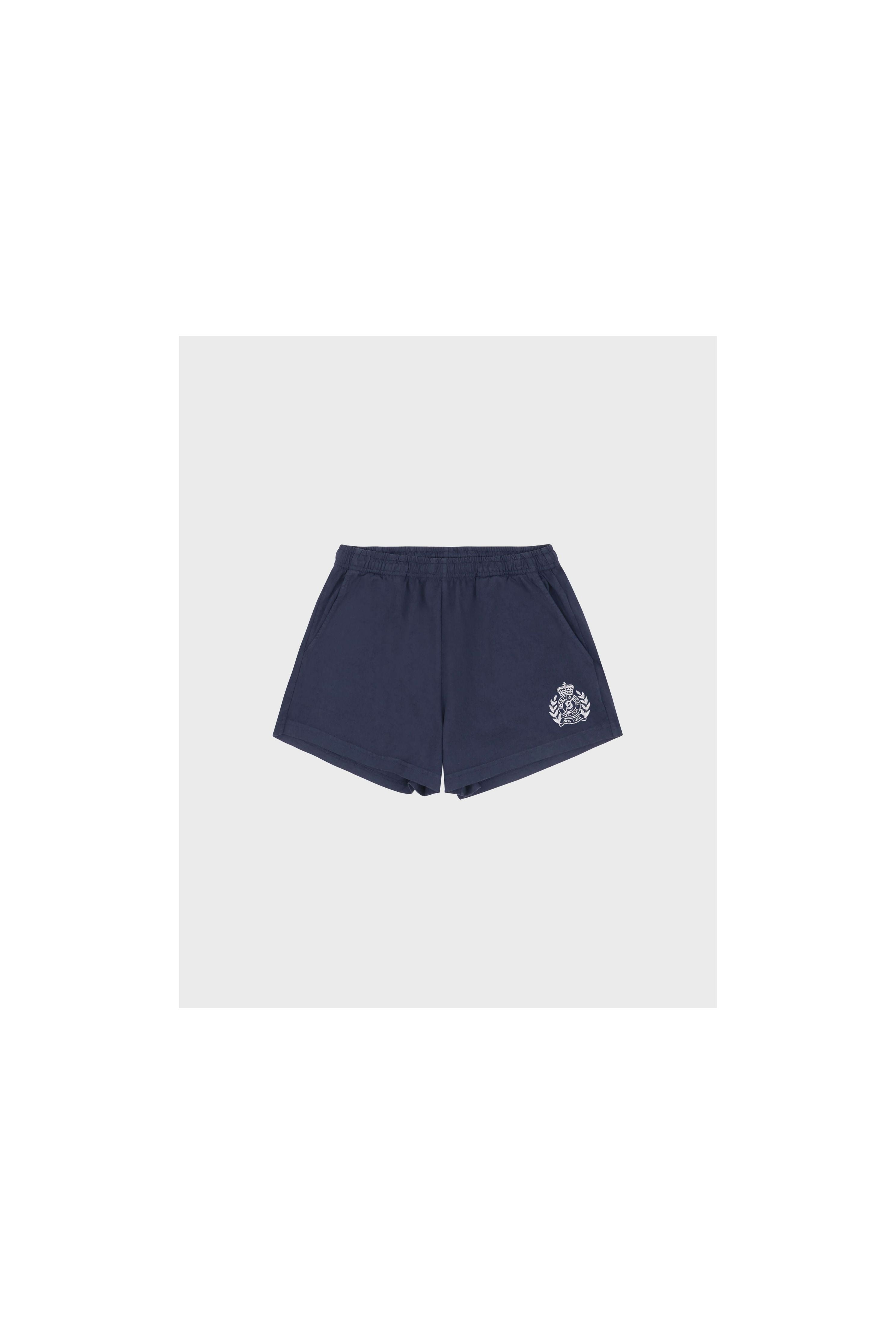 NY Crest Embroidered Disco Short