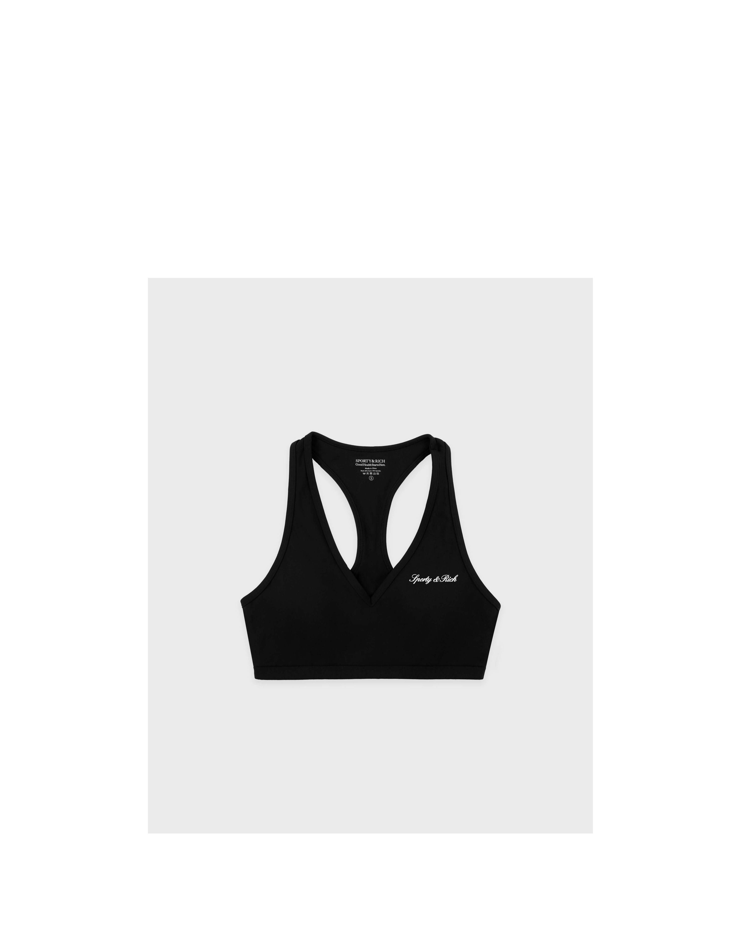 Signature Logo V-Neck Sports Bra