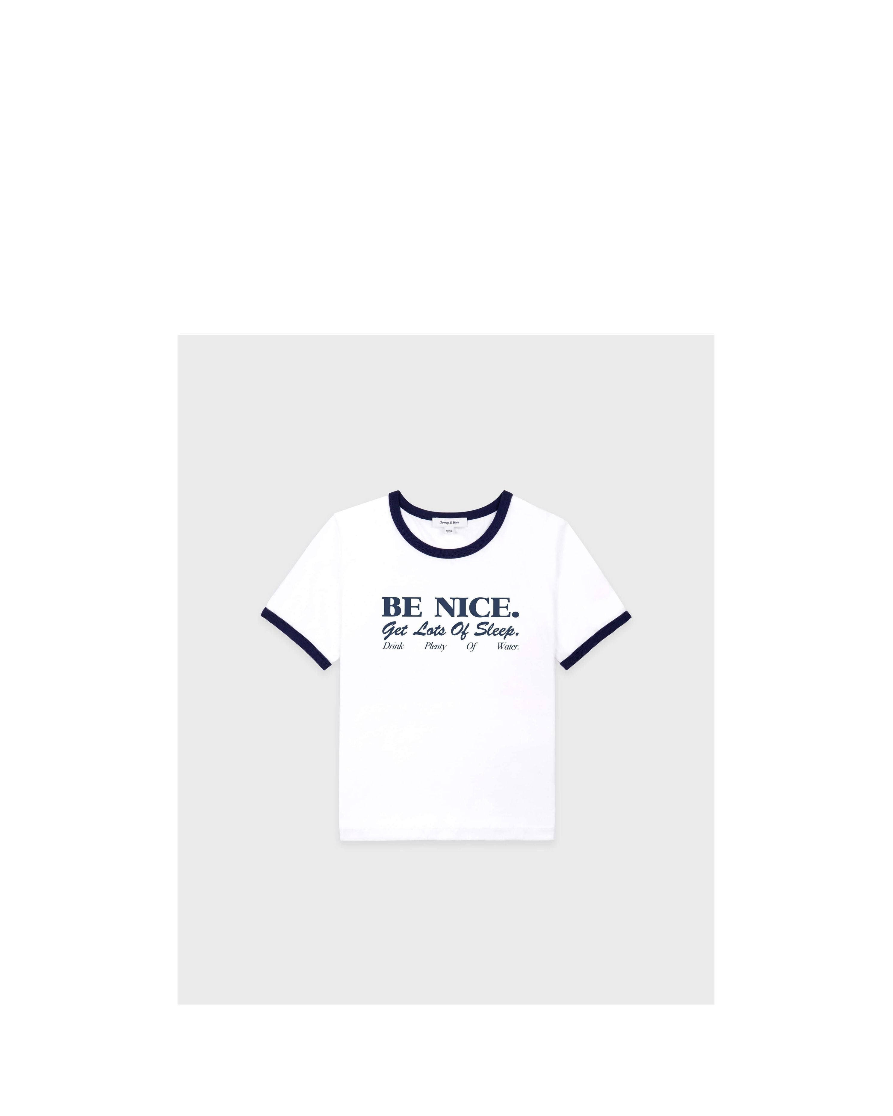 Be Nice Soft Ringer Tee