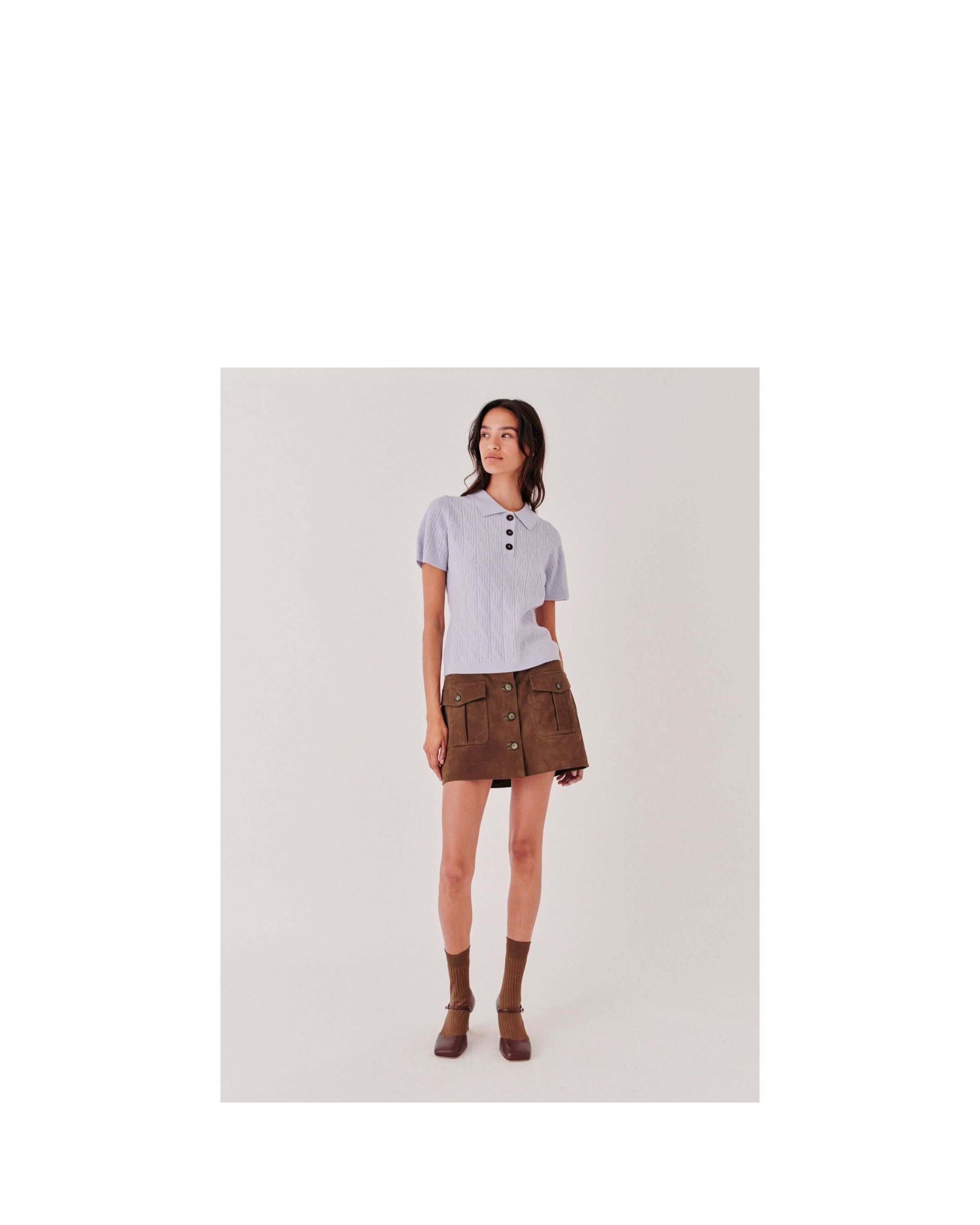 Suede Mini Skirt