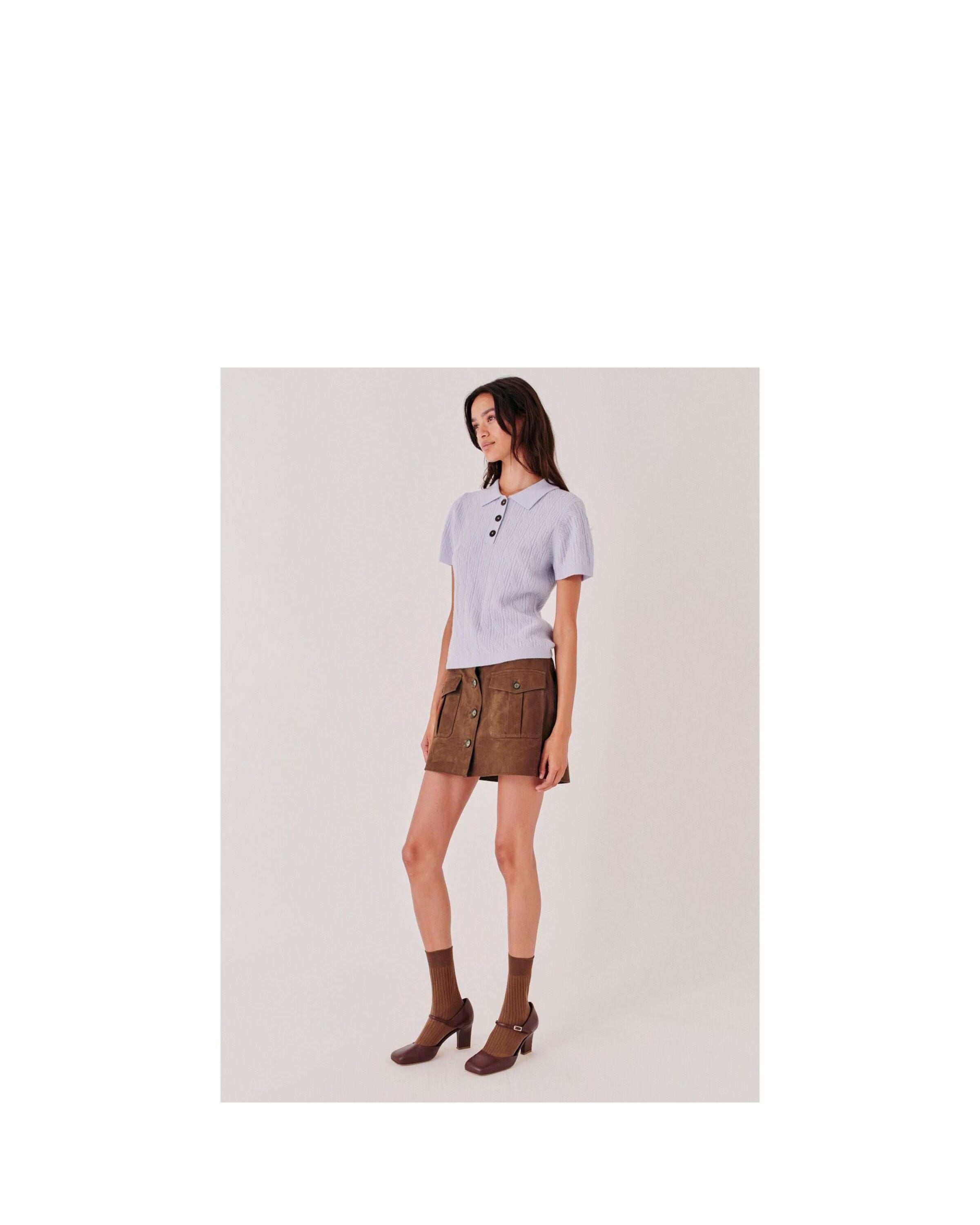 Suede Mini Skirt