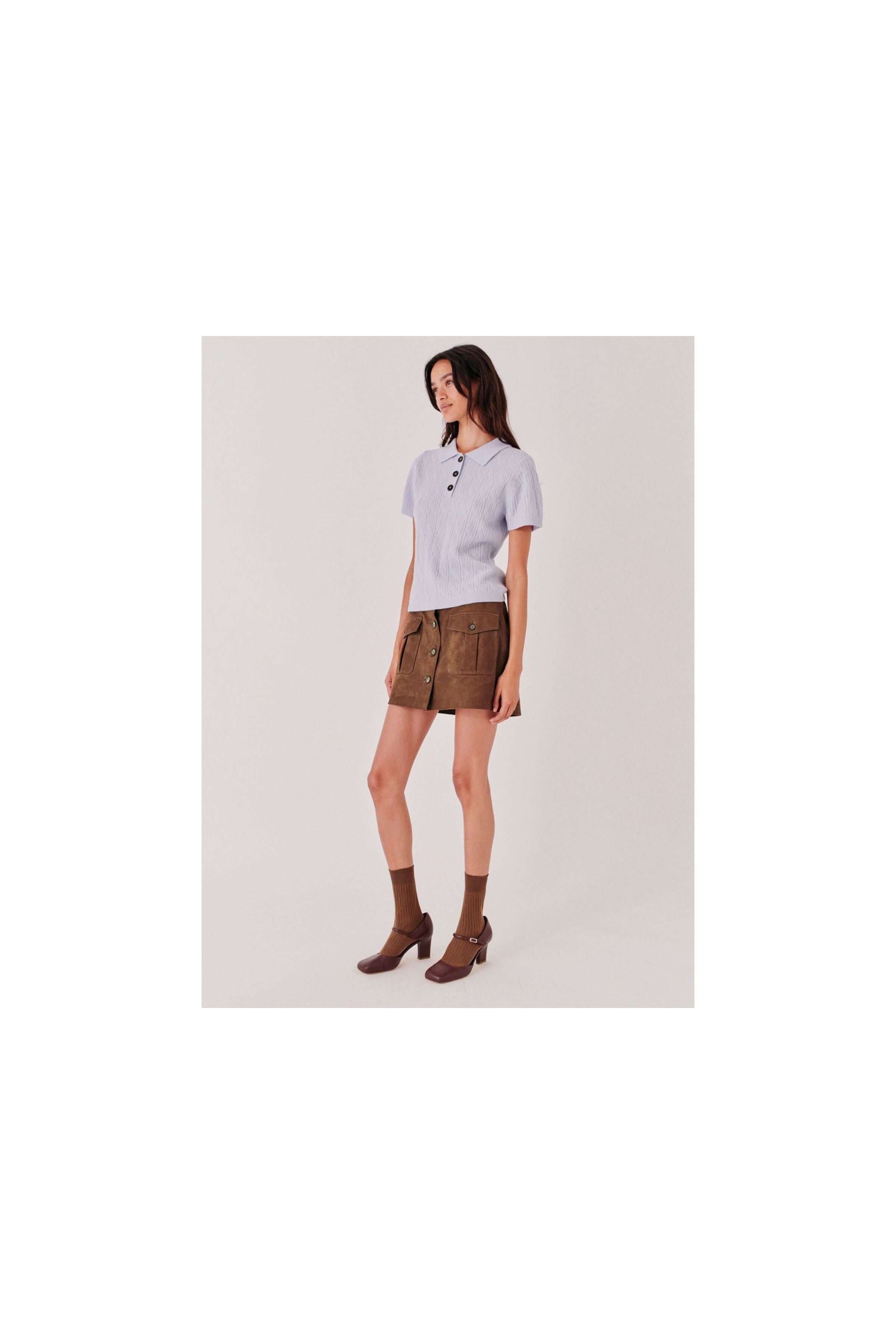 Suede Mini Skirt