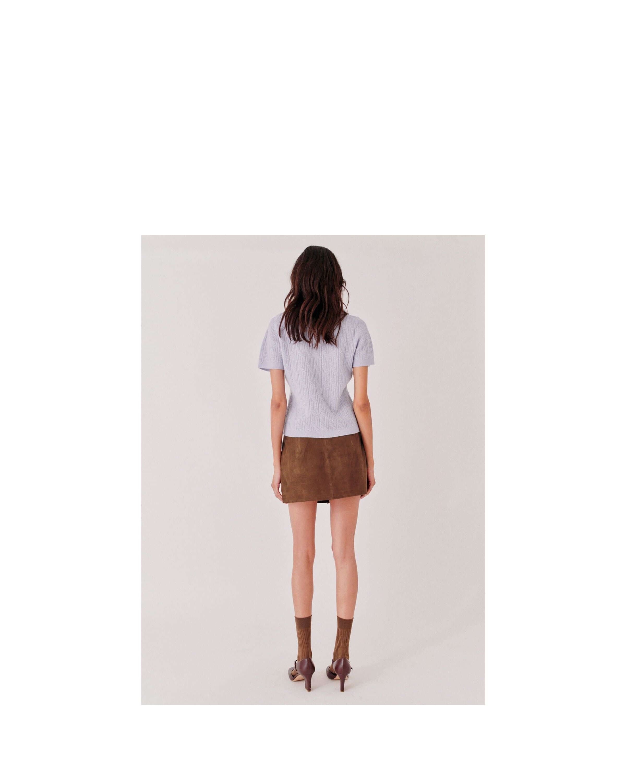 Suede Mini Skirt