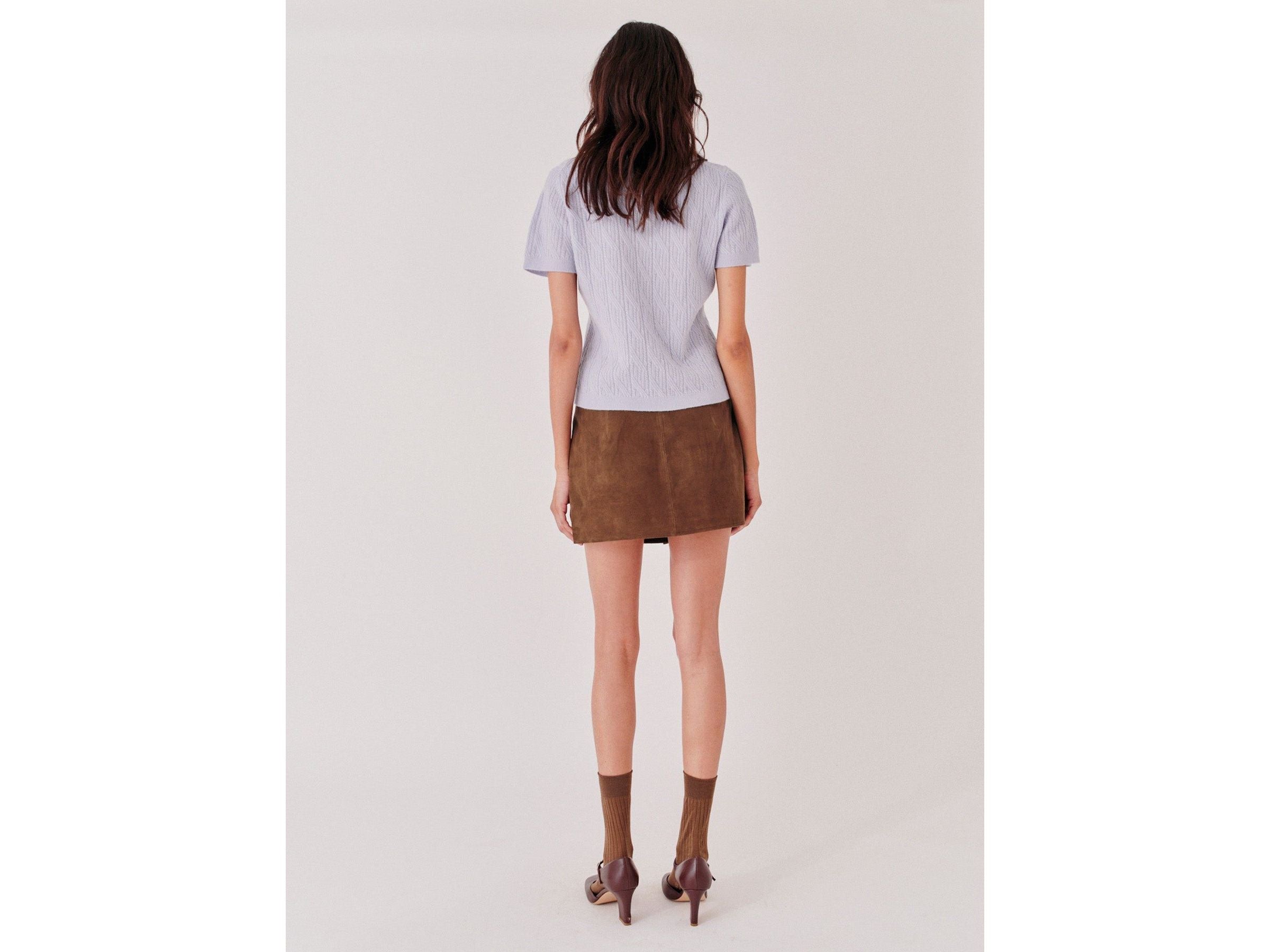 Suede Mini Skirt