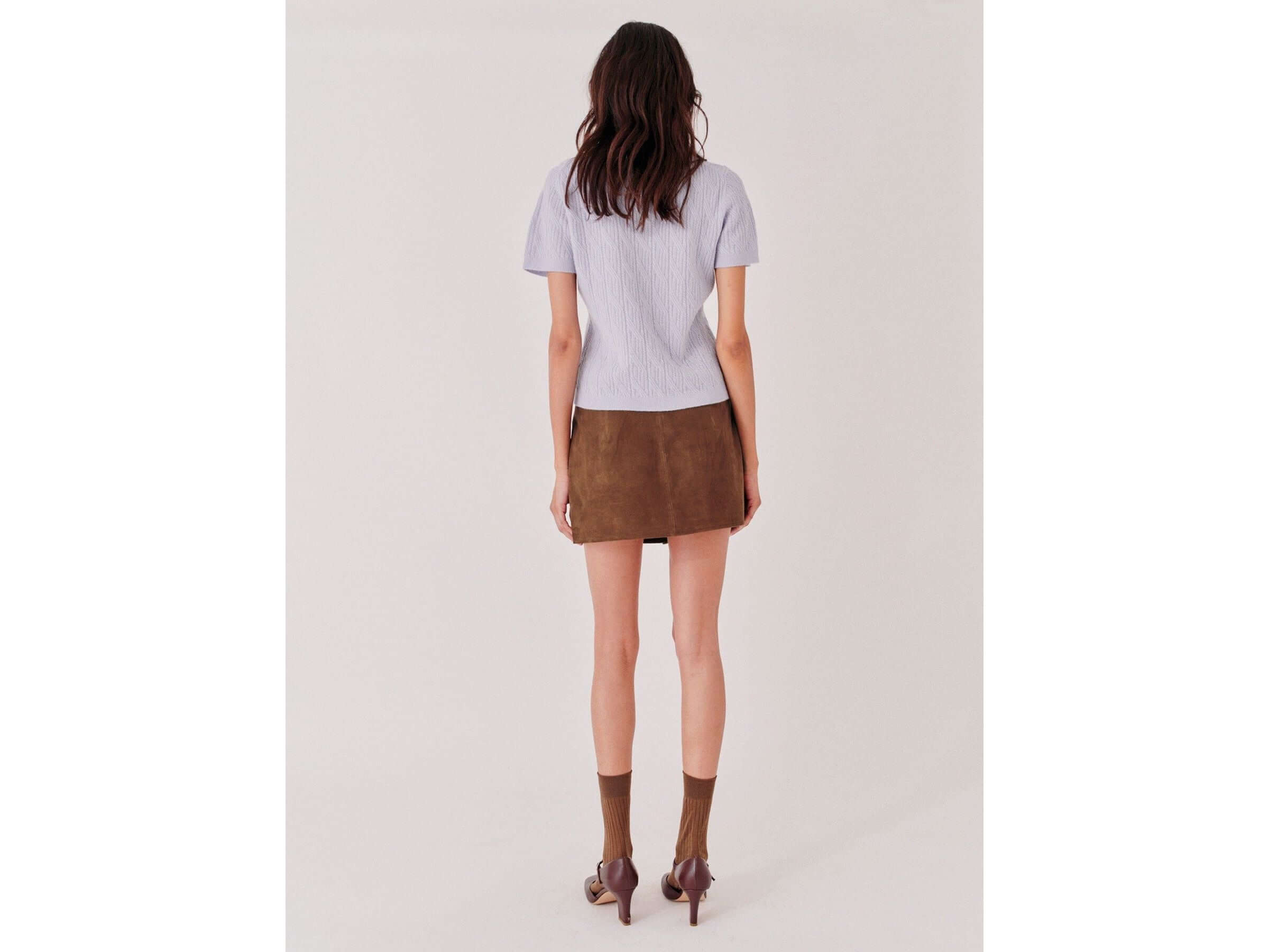 Suede Mini Skirt