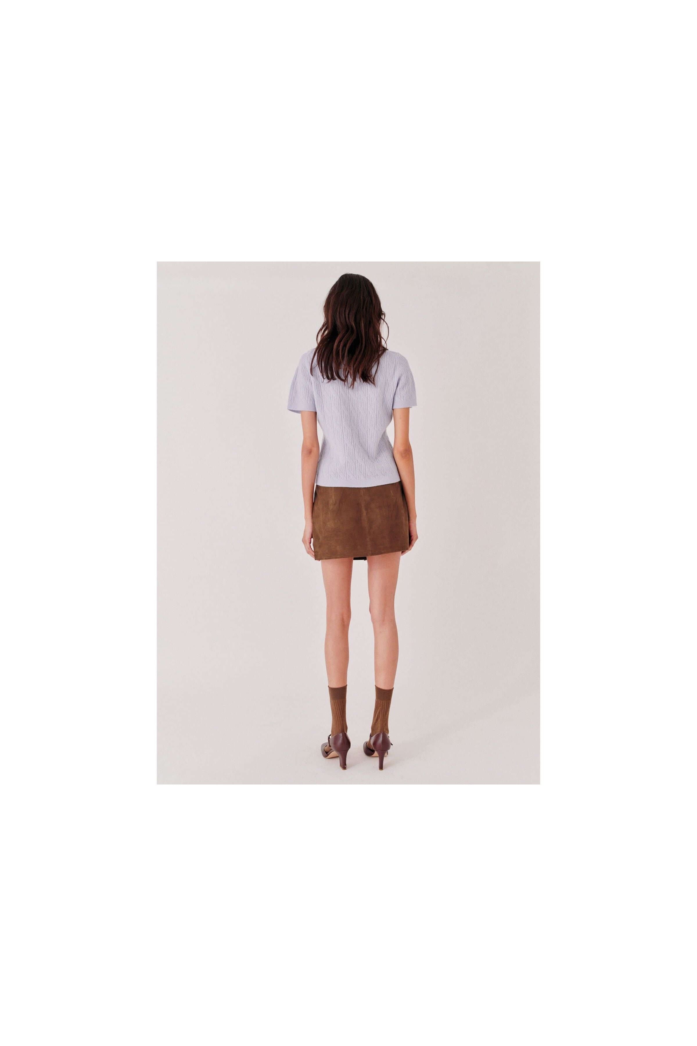 Suede Mini Skirt