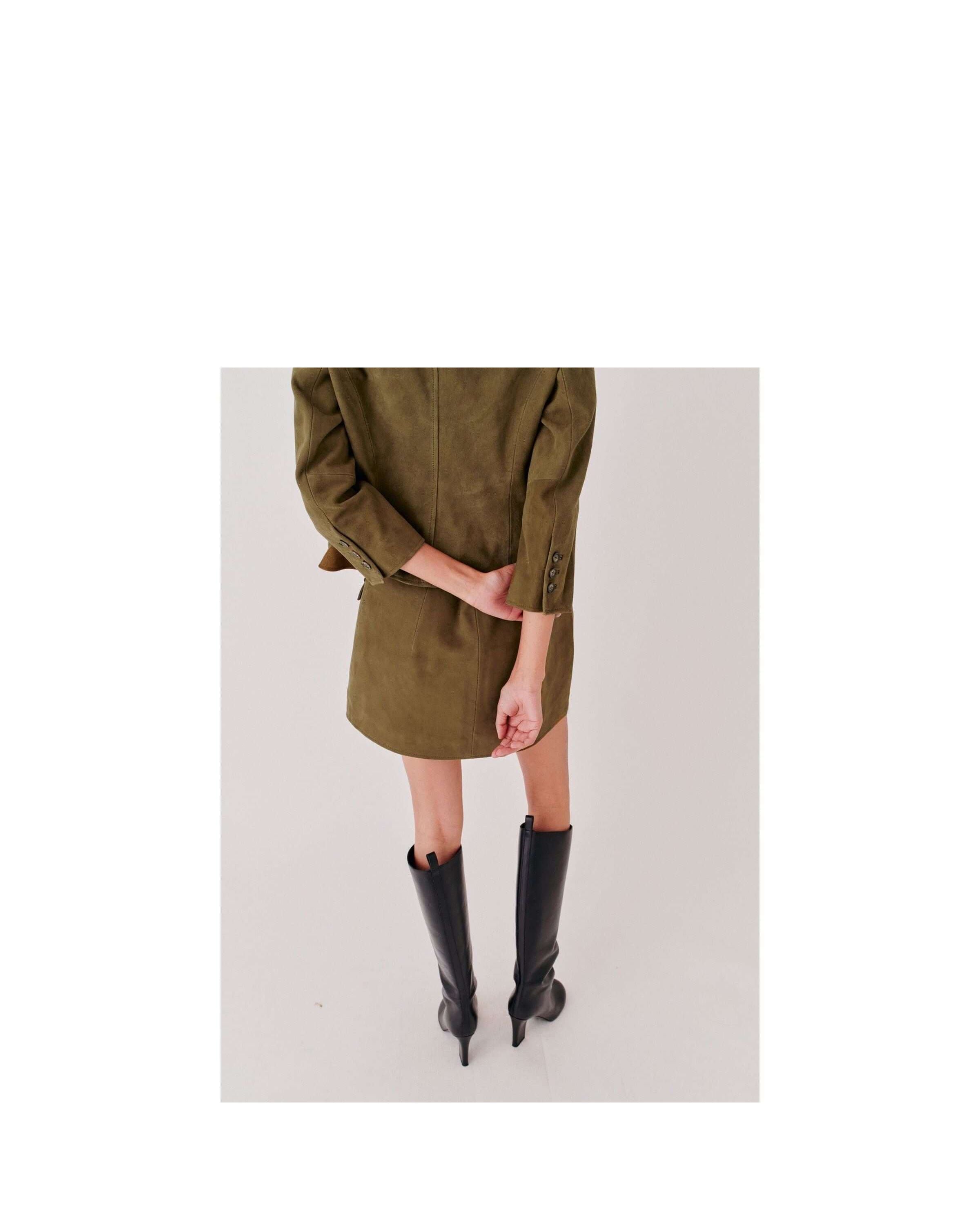 Suede Mini Skirt