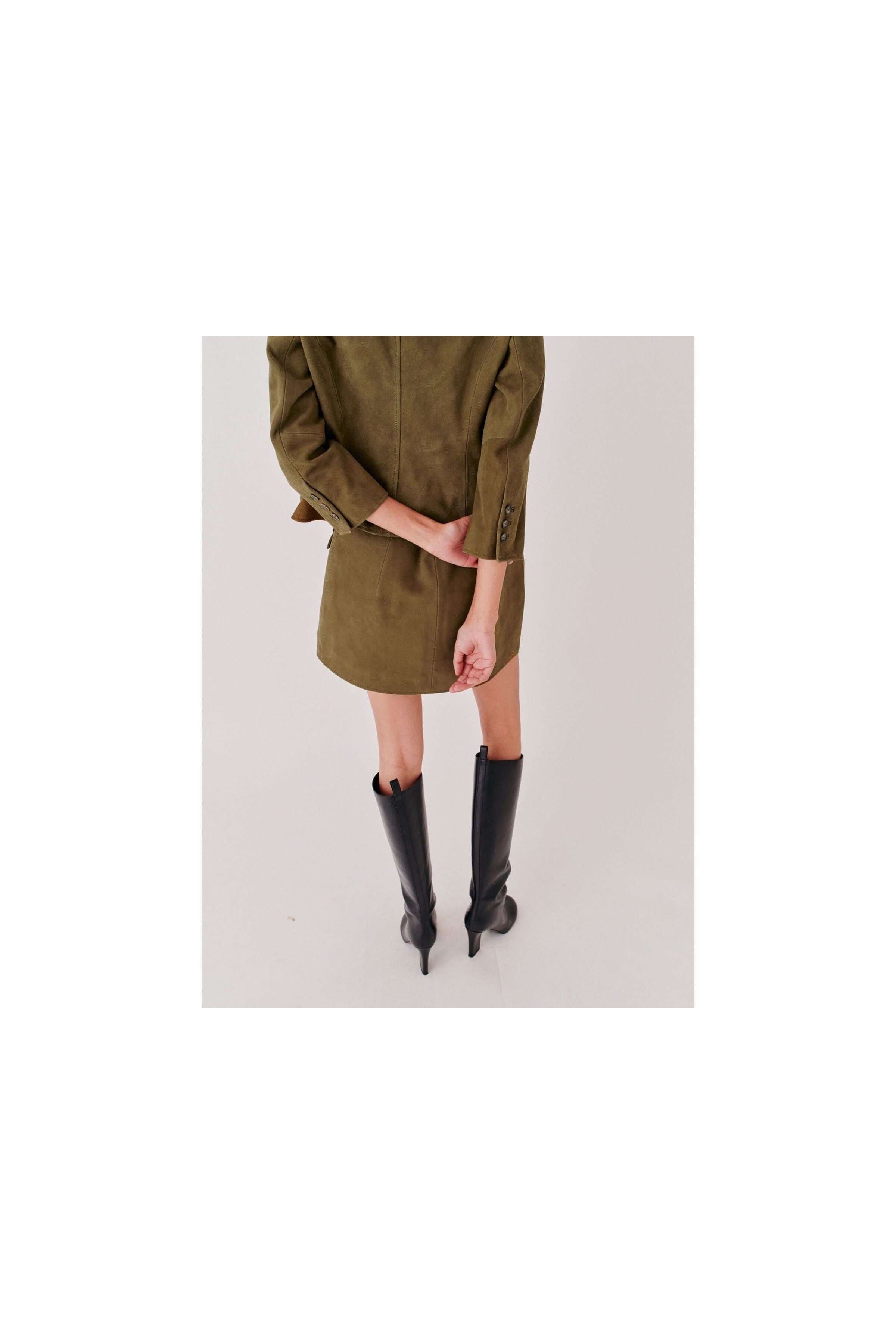 Suede Mini Skirt