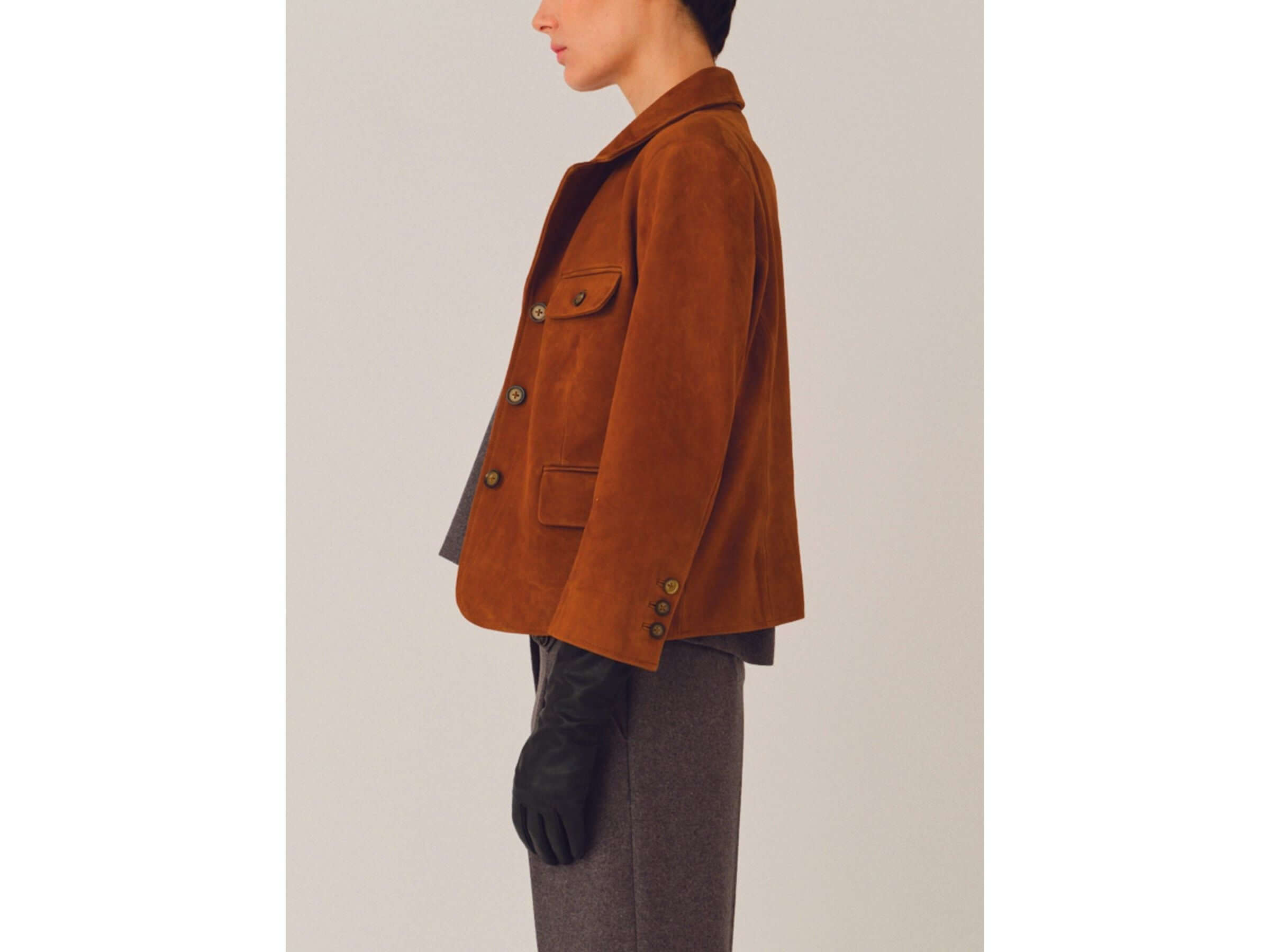 Suede Fitted Jacket