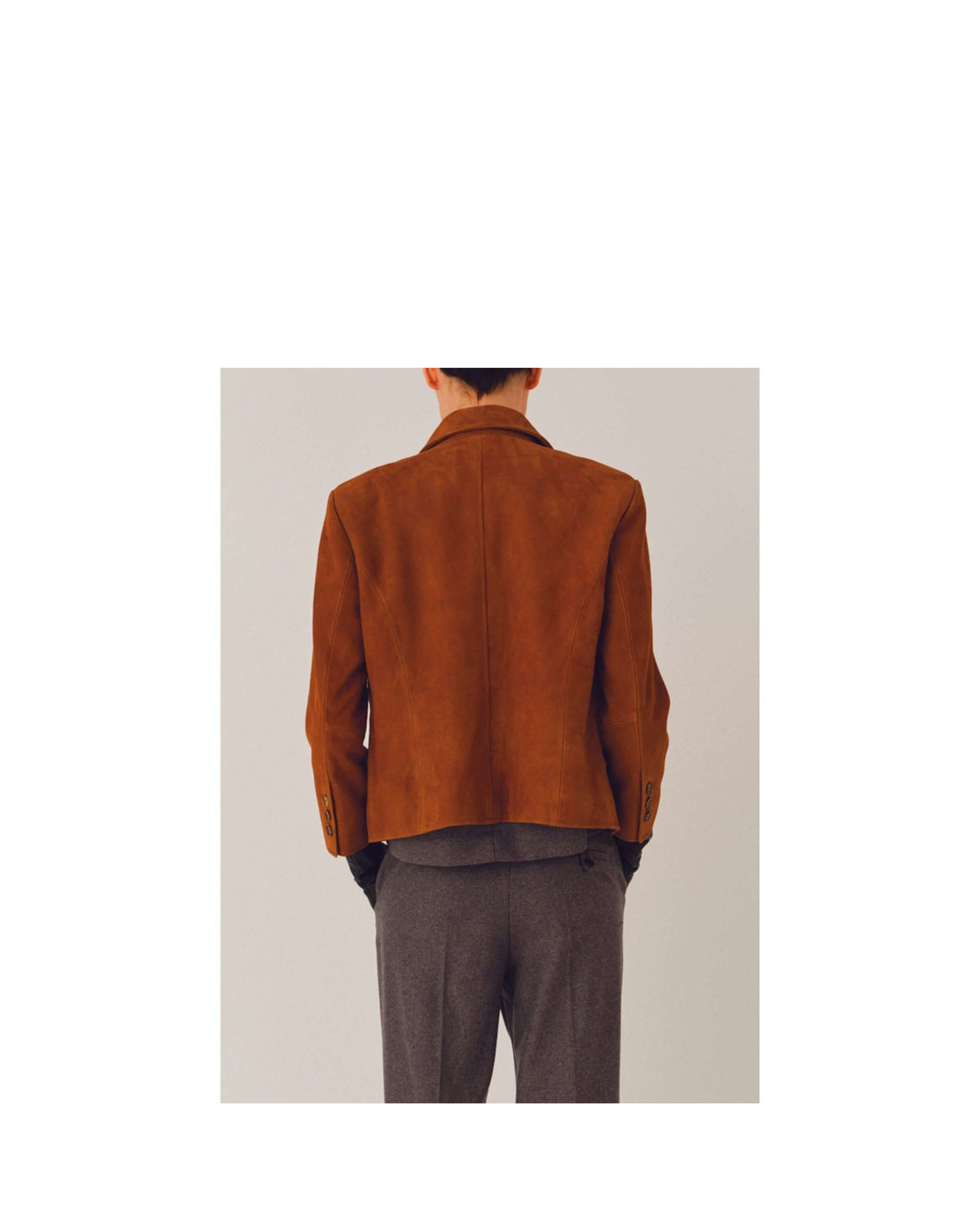 Suede Fitted Jacket