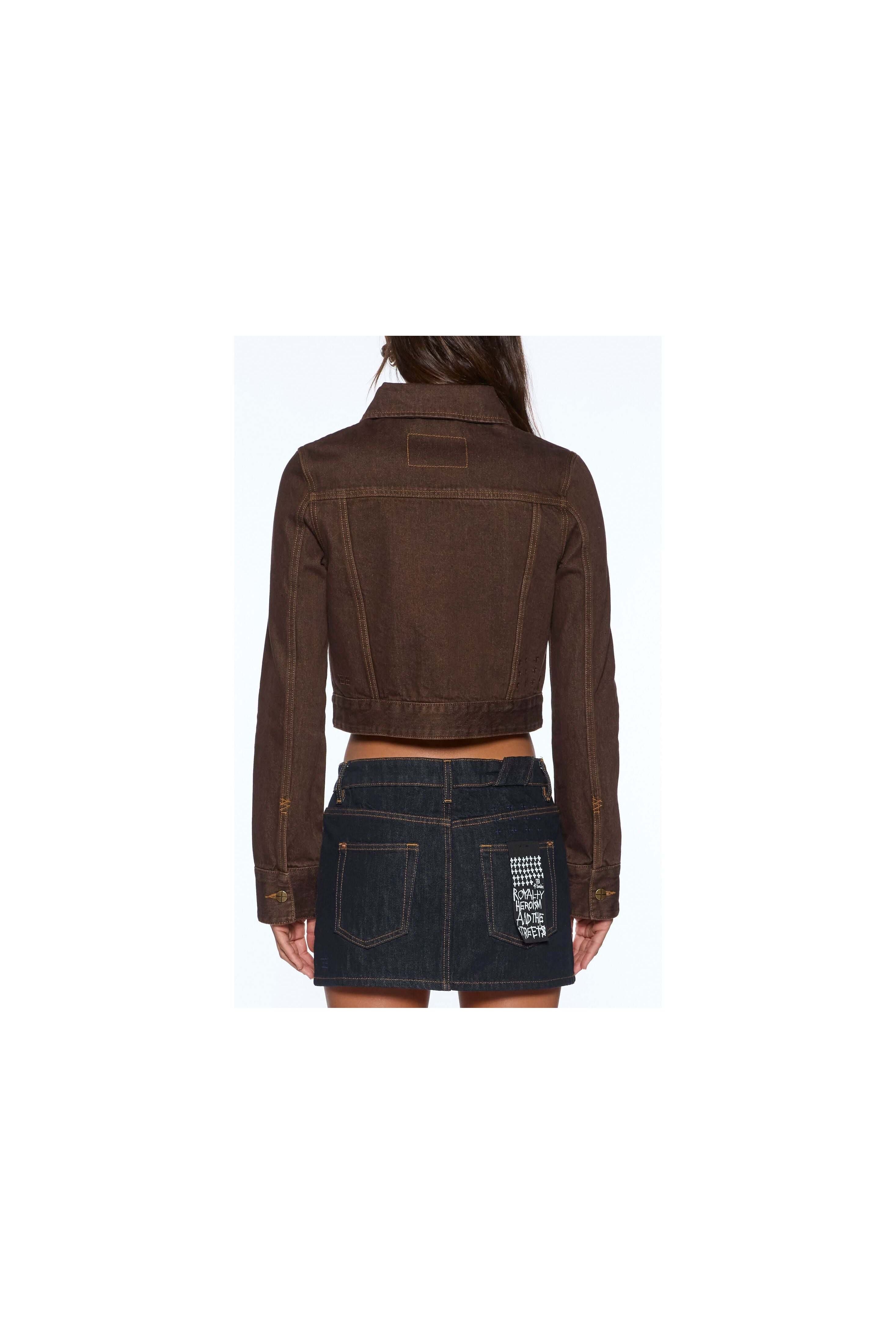slim trucker saddle brown