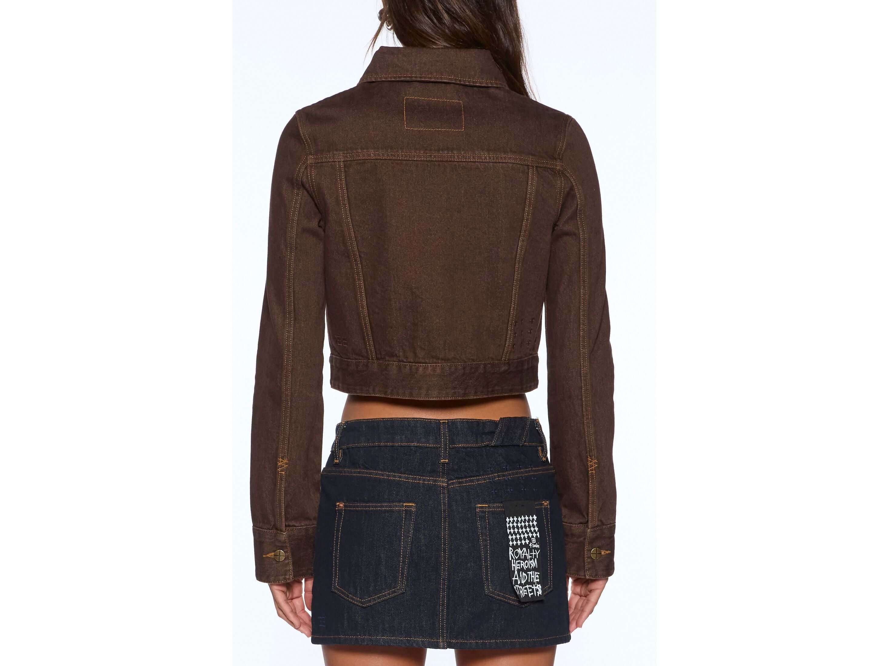 slim trucker saddle brown