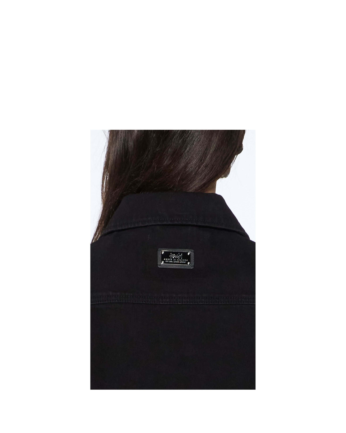 slim trucker jet black