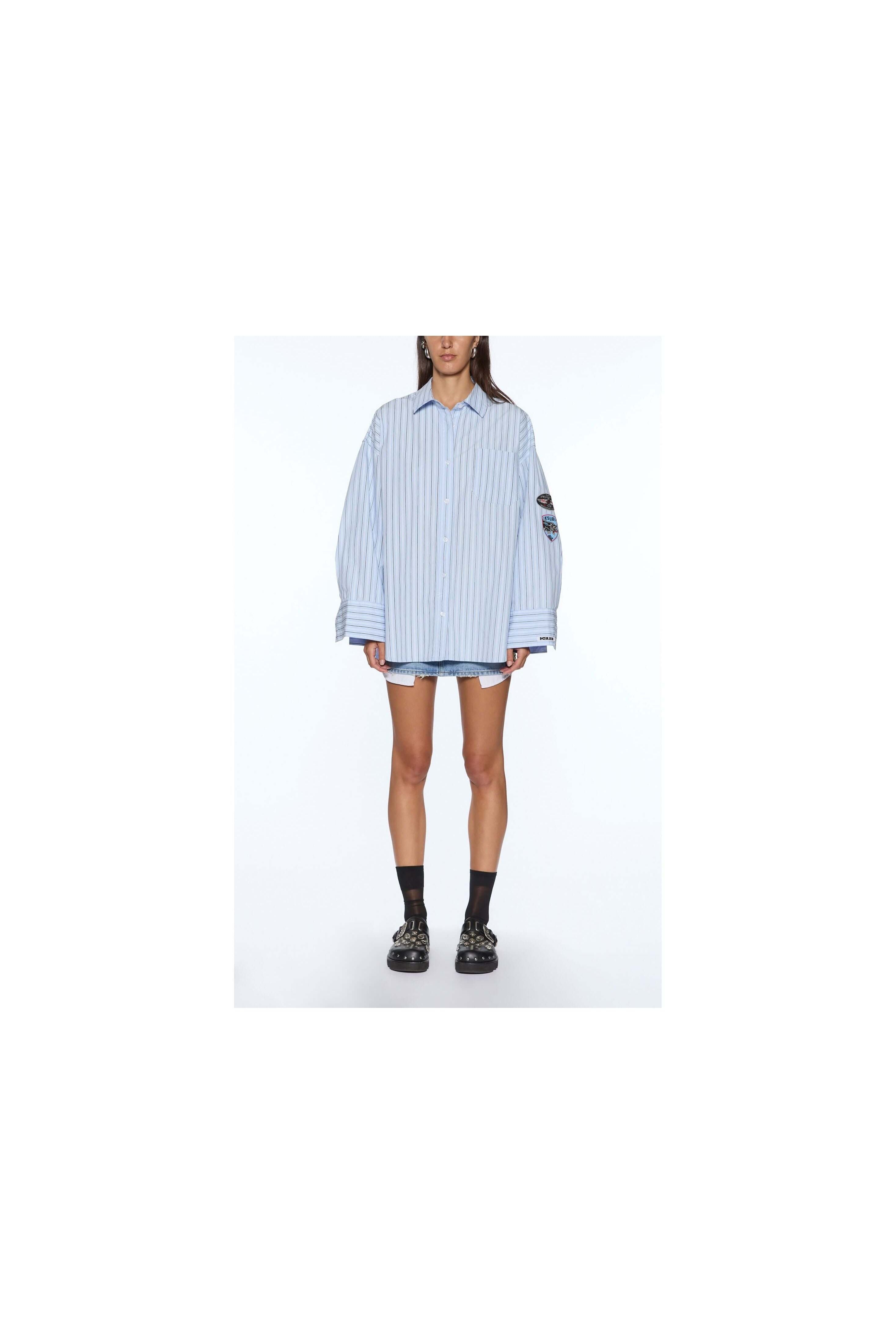 astra ls shirt blu stripe badg