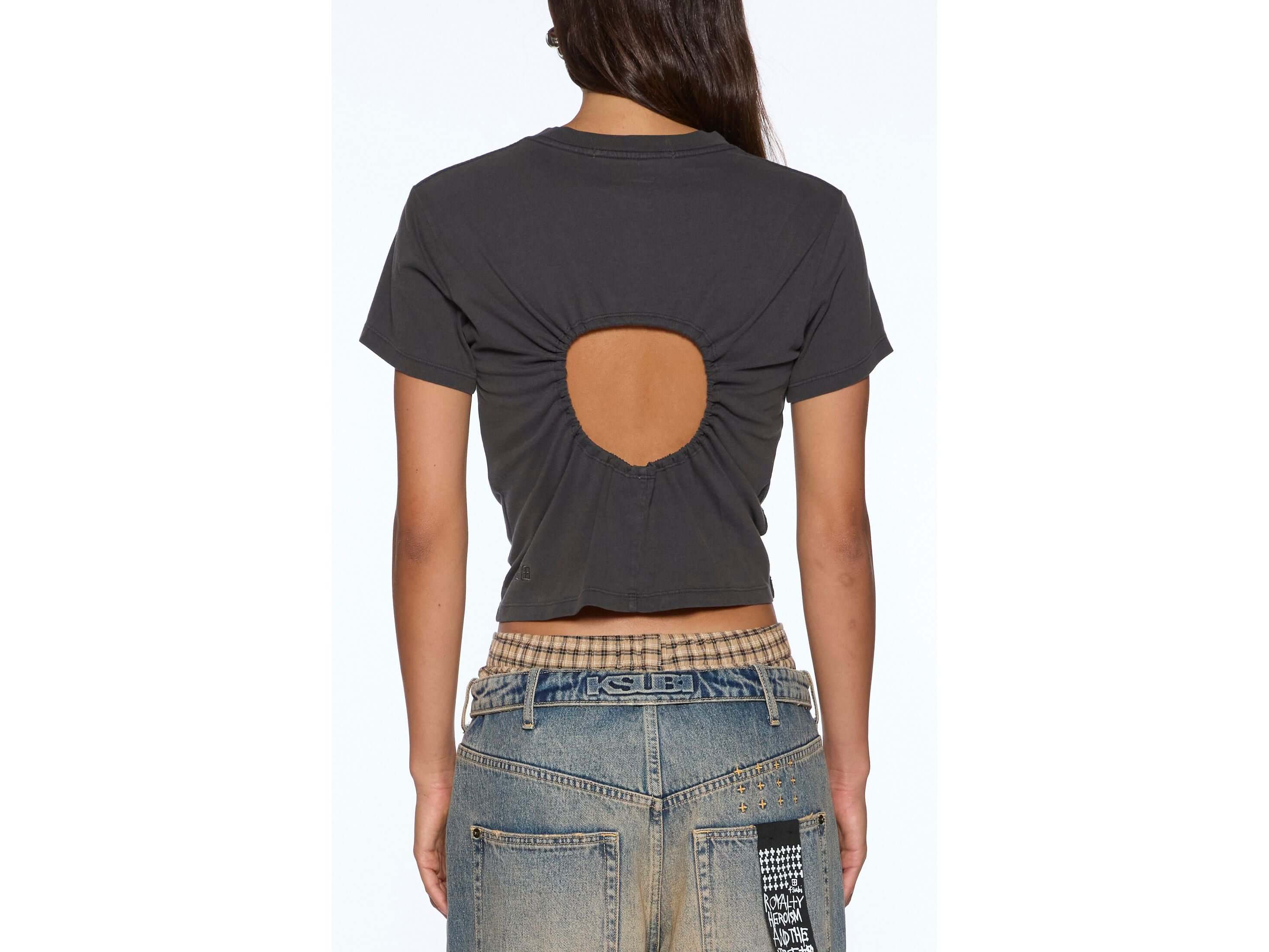 funny bunny shrunken ss tee washed black