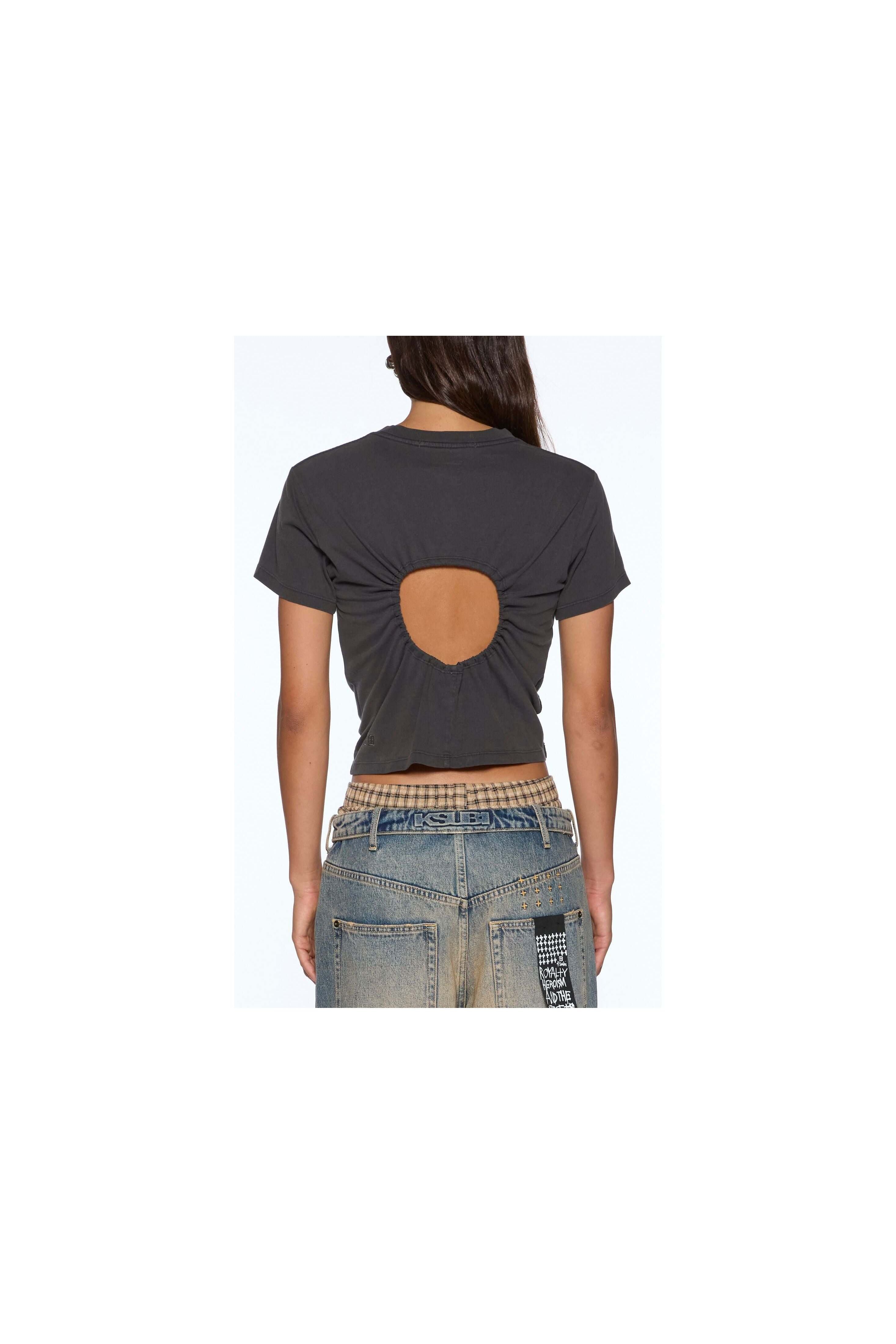 funny bunny shrunken ss tee washed black