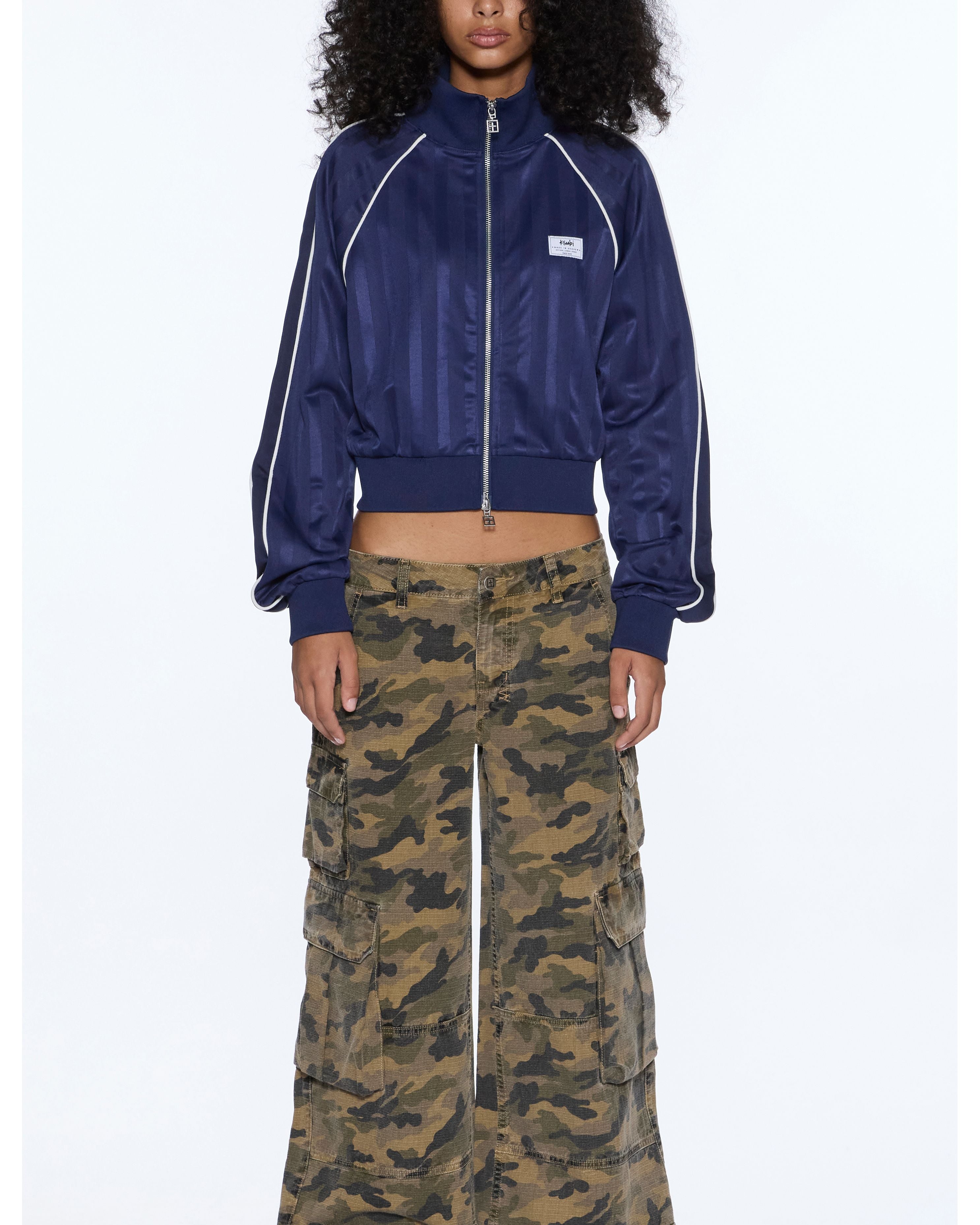 cropped traktop navy