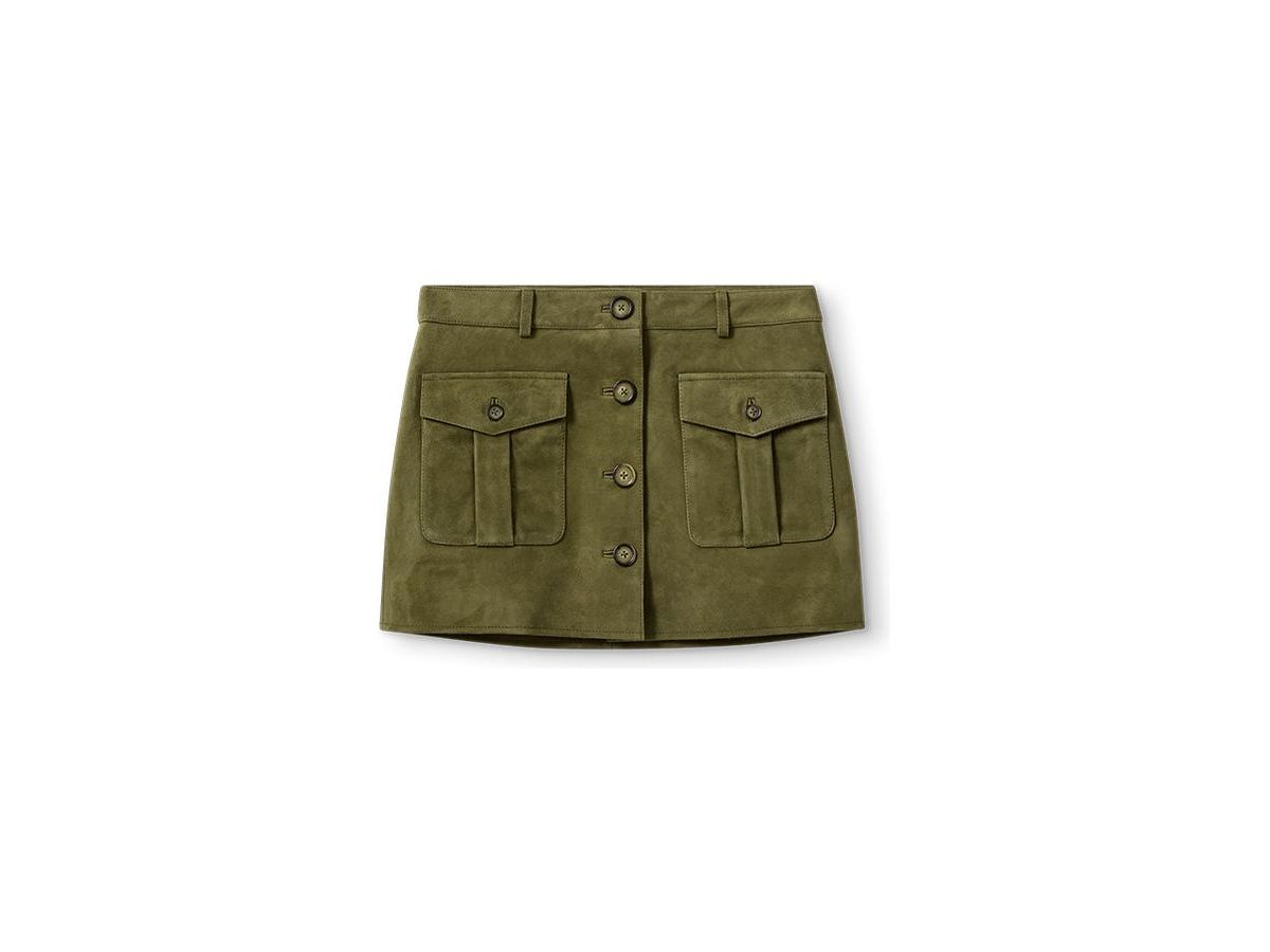 Suede Mini Skirt