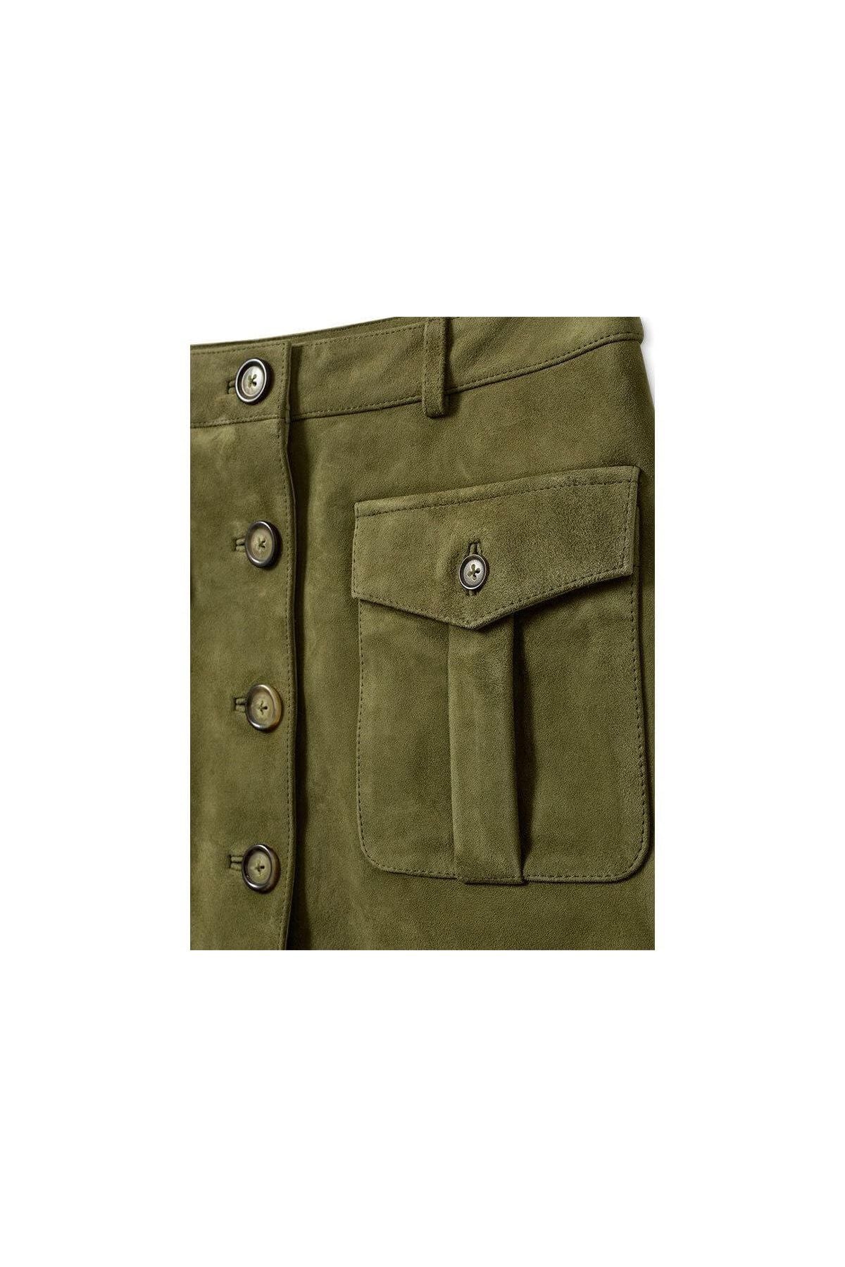 Suede Mini Skirt