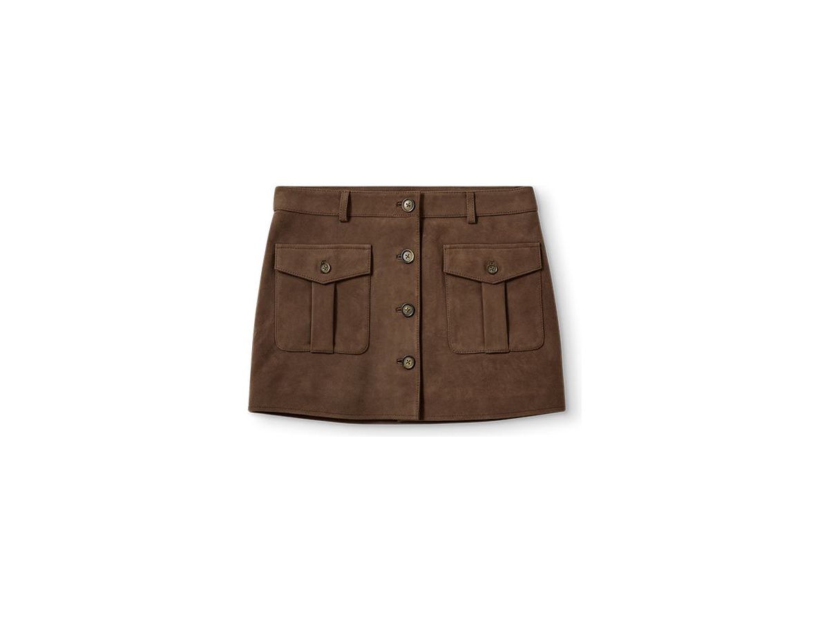 Suede Mini Skirt