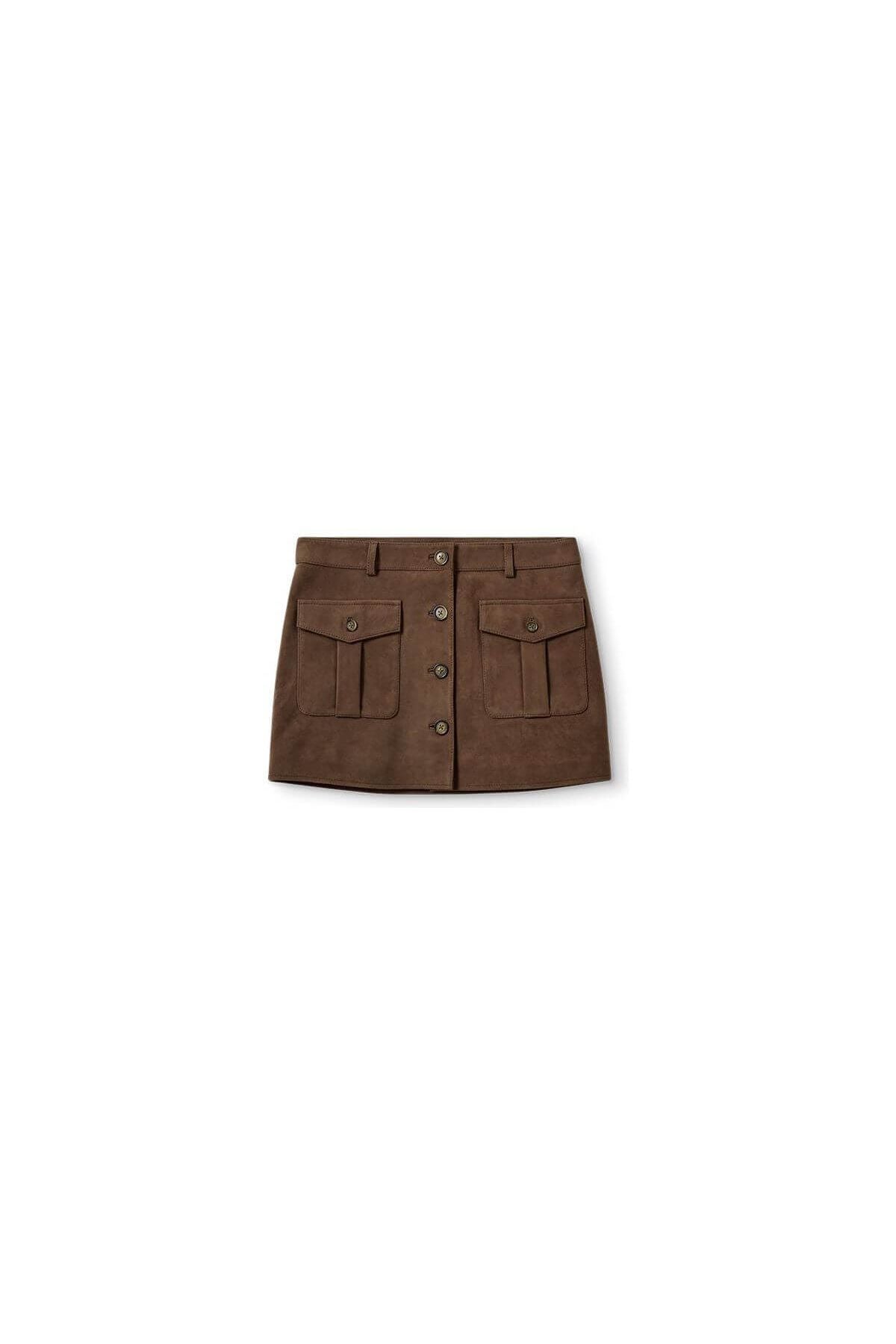 Suede Mini Skirt