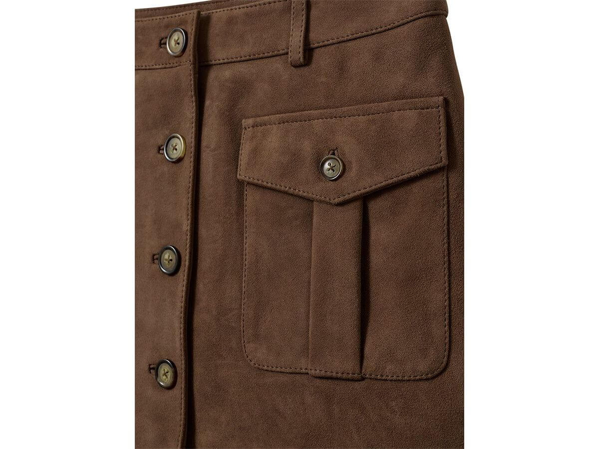 Suede Mini Skirt