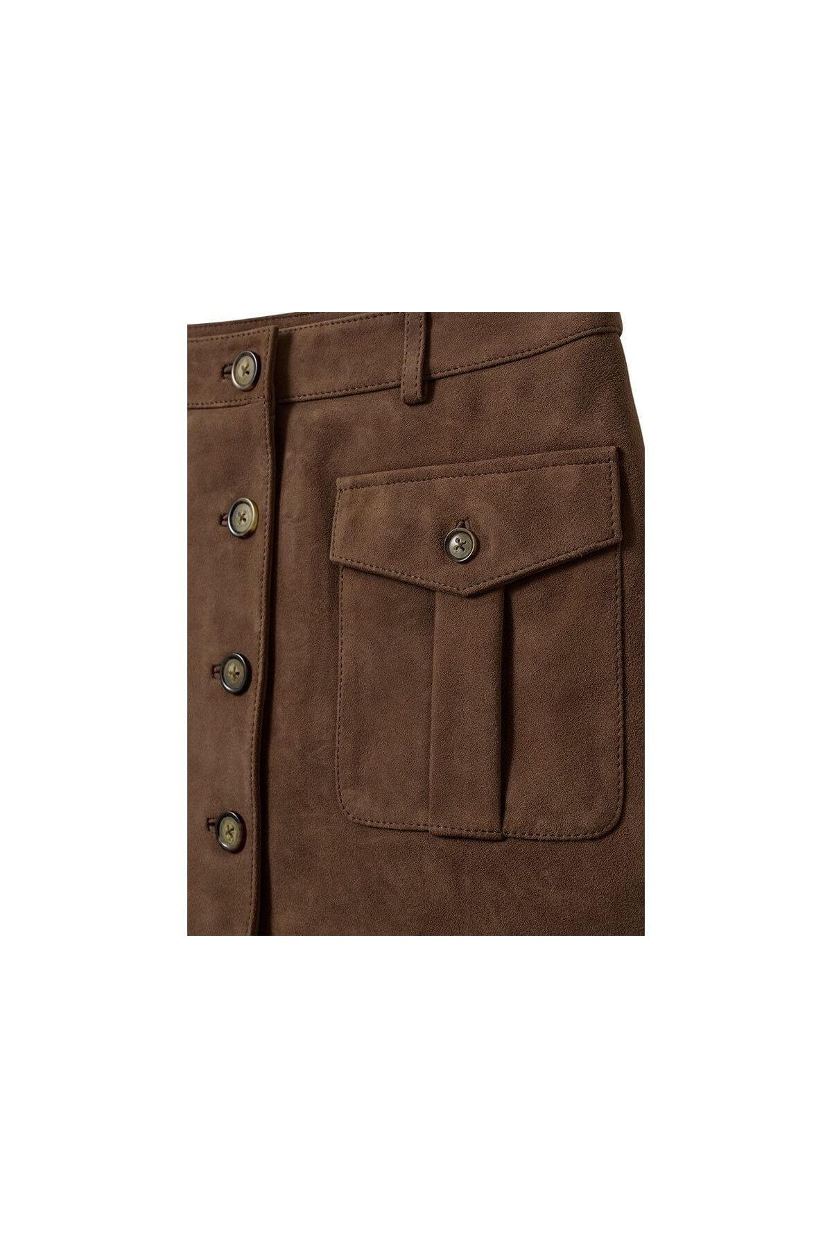 Suede Mini Skirt