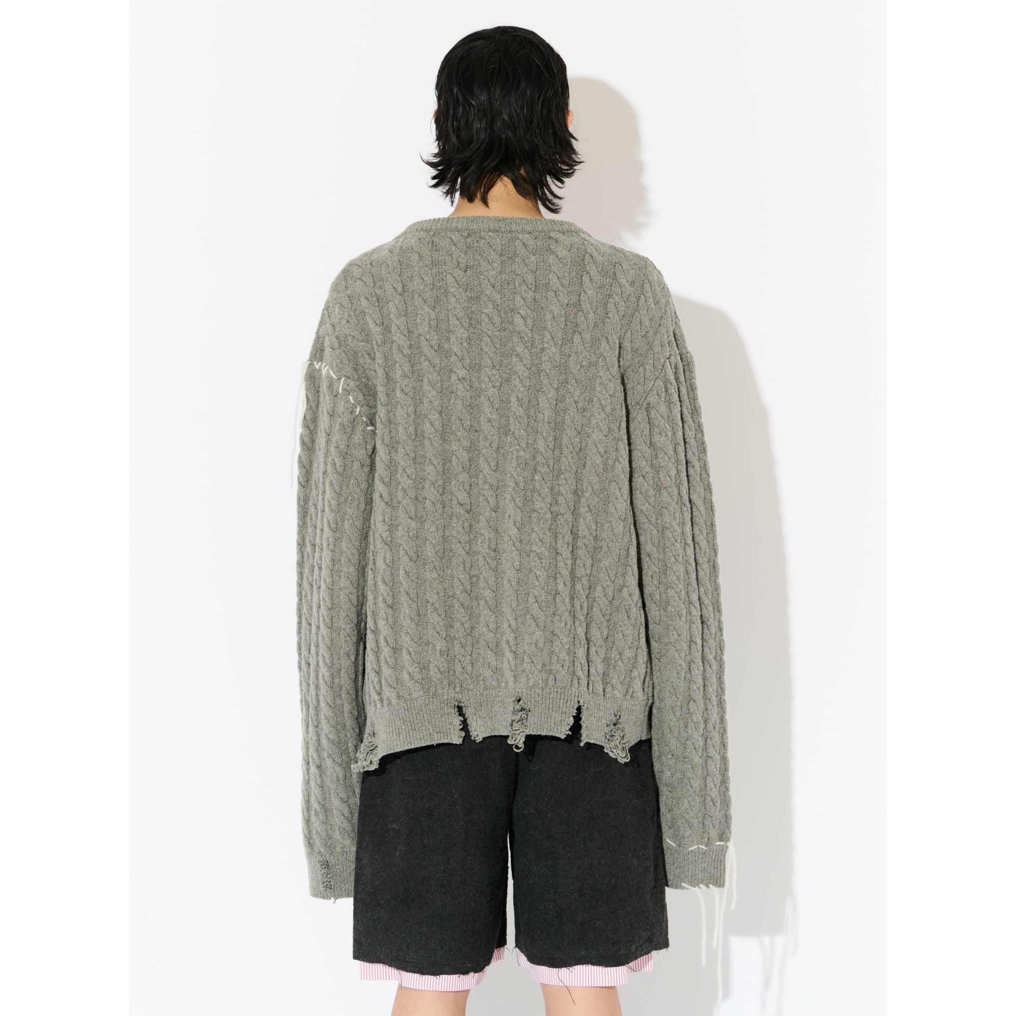 LABEL CABLE KNITTED JUMPER