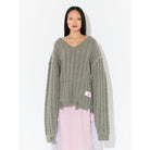 LABEL CABLE KNITTED JUMPER