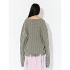 LABEL CABLE KNITTED JUMPER