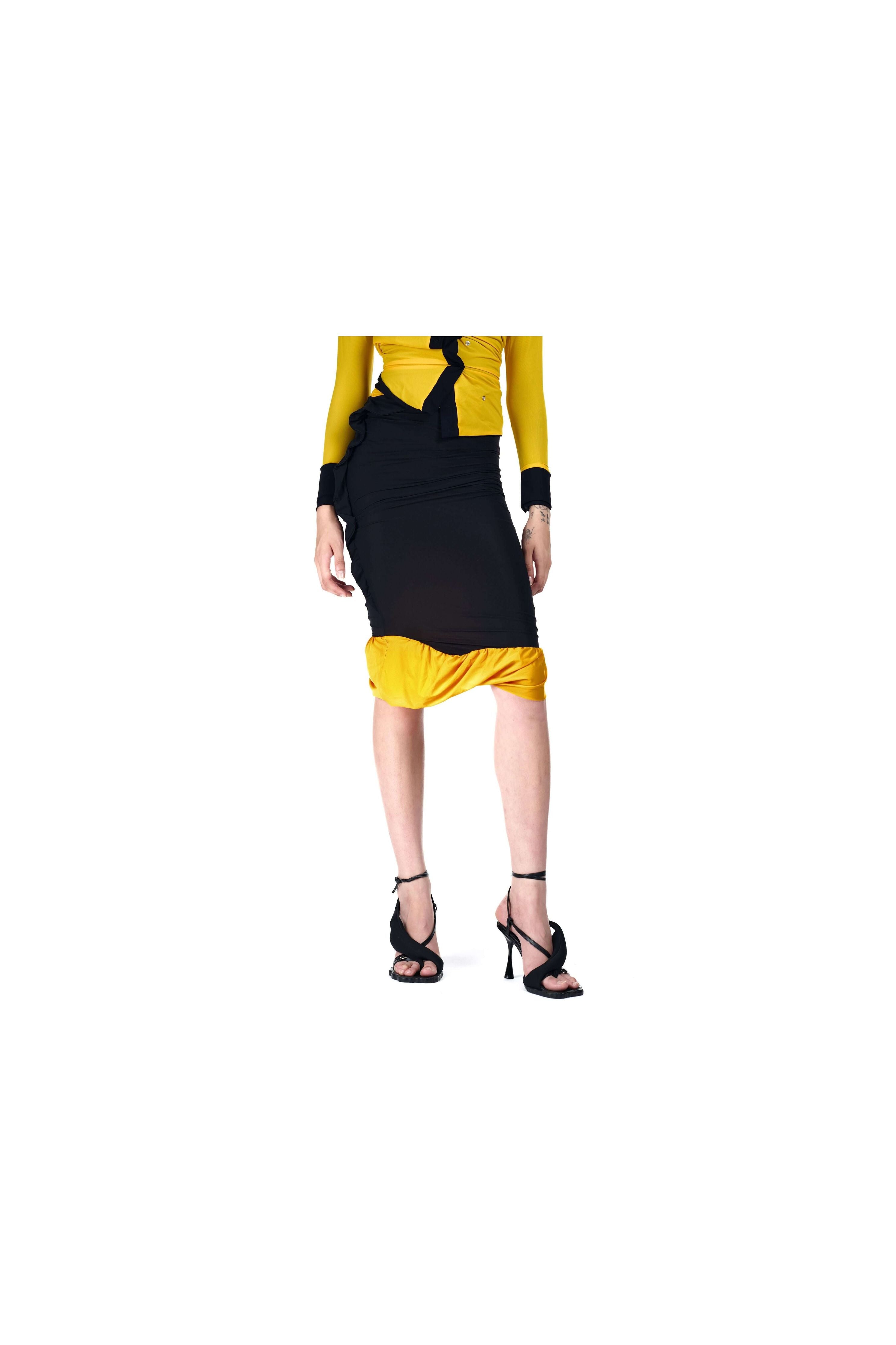 Twisted Reversable Pencil Skirt