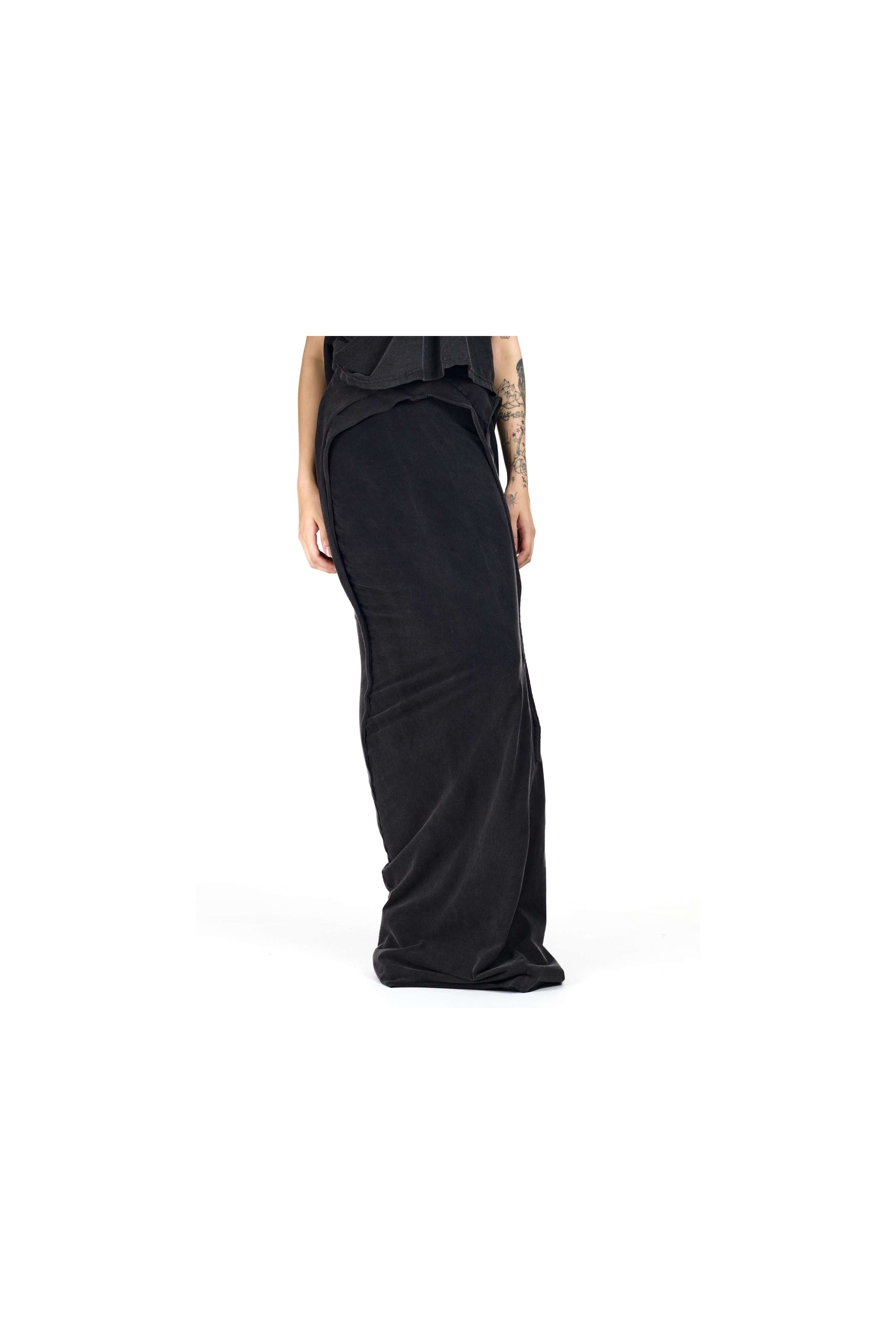 Slitted Maxi Skirt