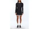 crawford ls mini dress black