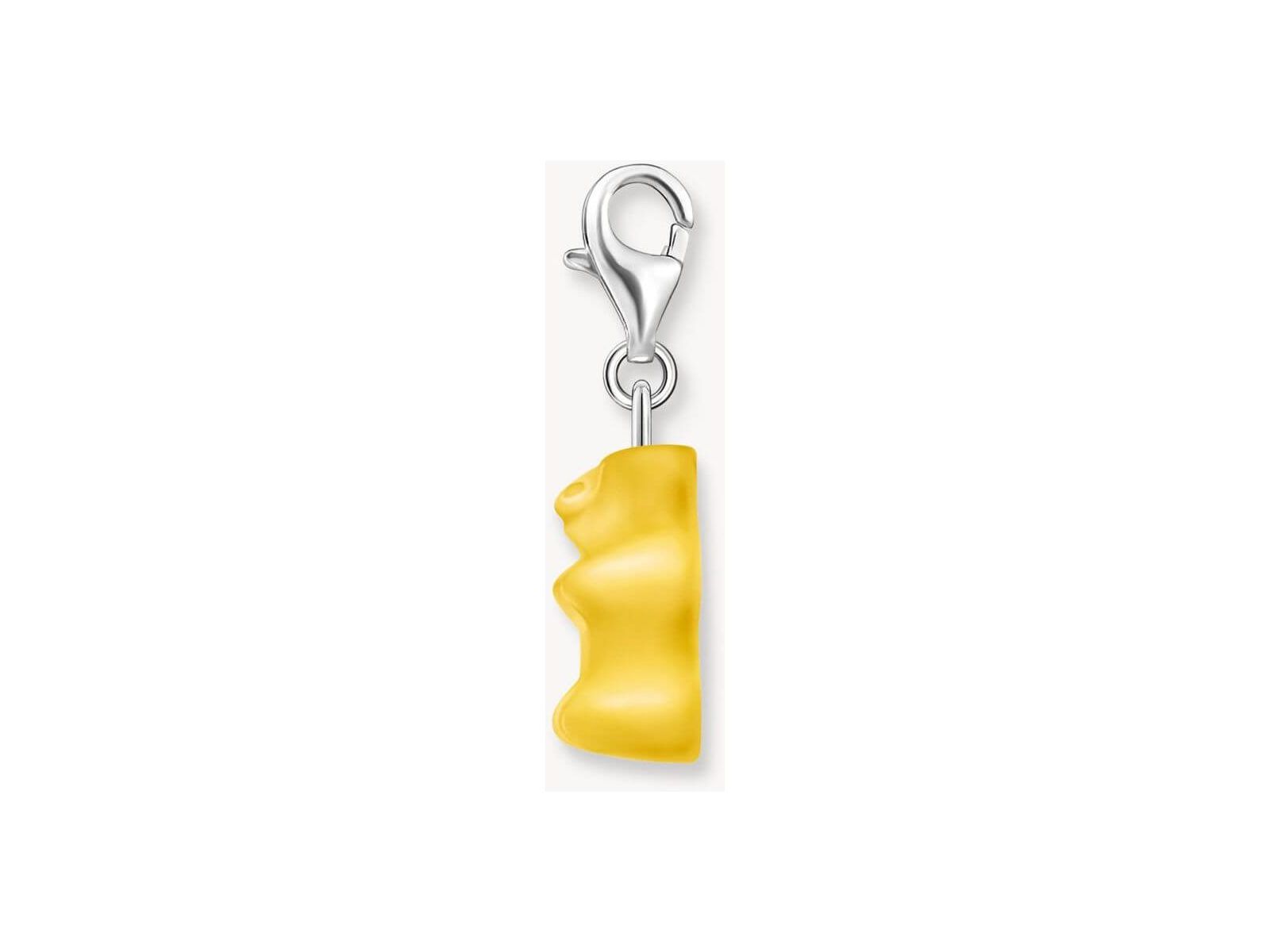 Charm pendentif en forme d'ours d'or jaune, argent recyclé, design exclusif HARIBO x THOMAS SABO.