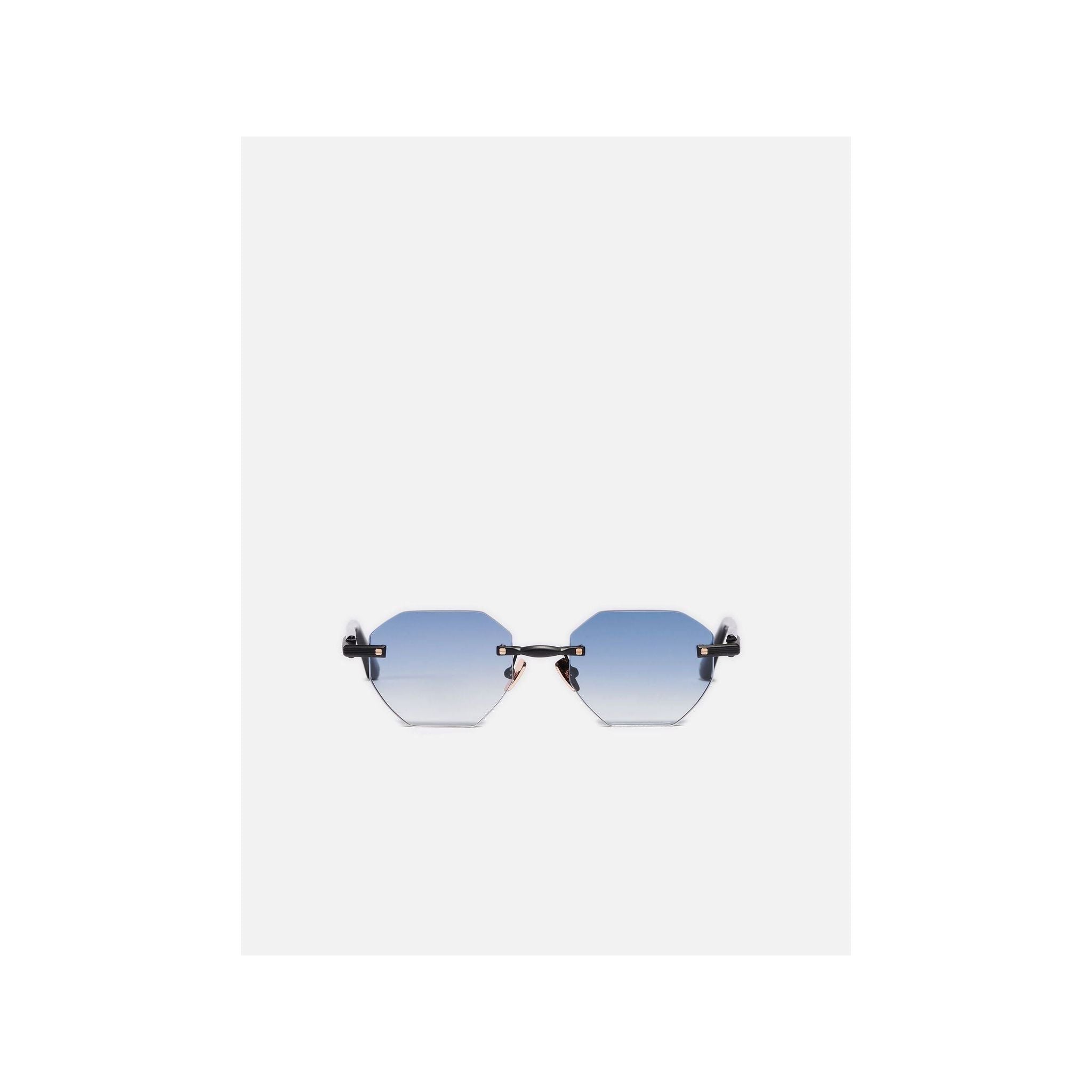 Lunettes de soleil octogonales avec verres dégradés, élégance et protection UV.