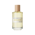 Buddha Blend perfume bottle from Olfactory Laboratory featuring a wooden cap and elegant design.