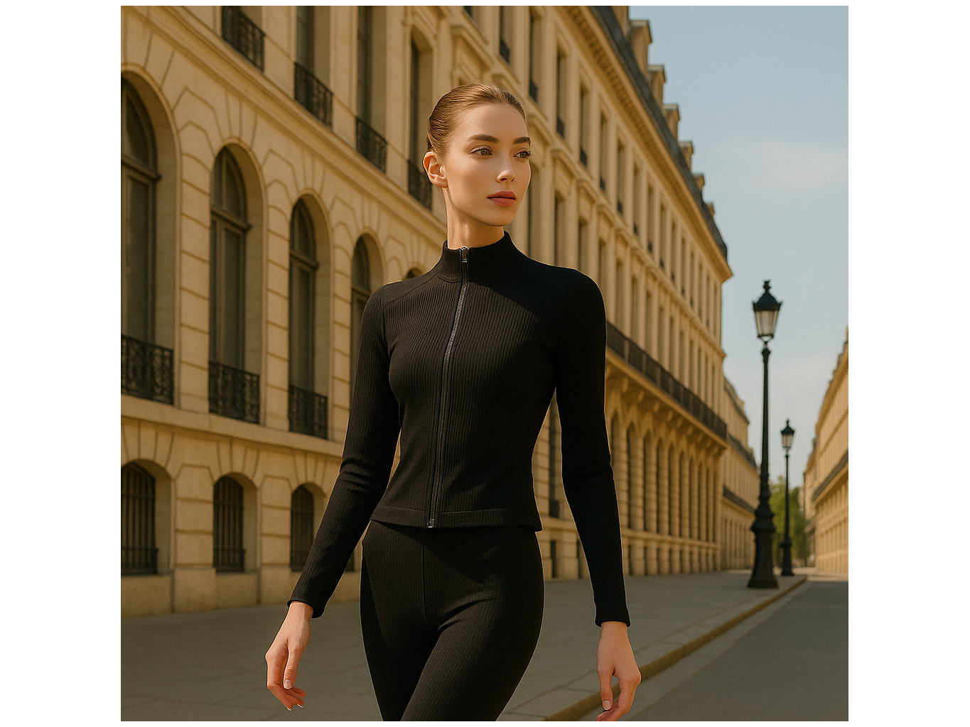 Sleek Fit Zip Jacket