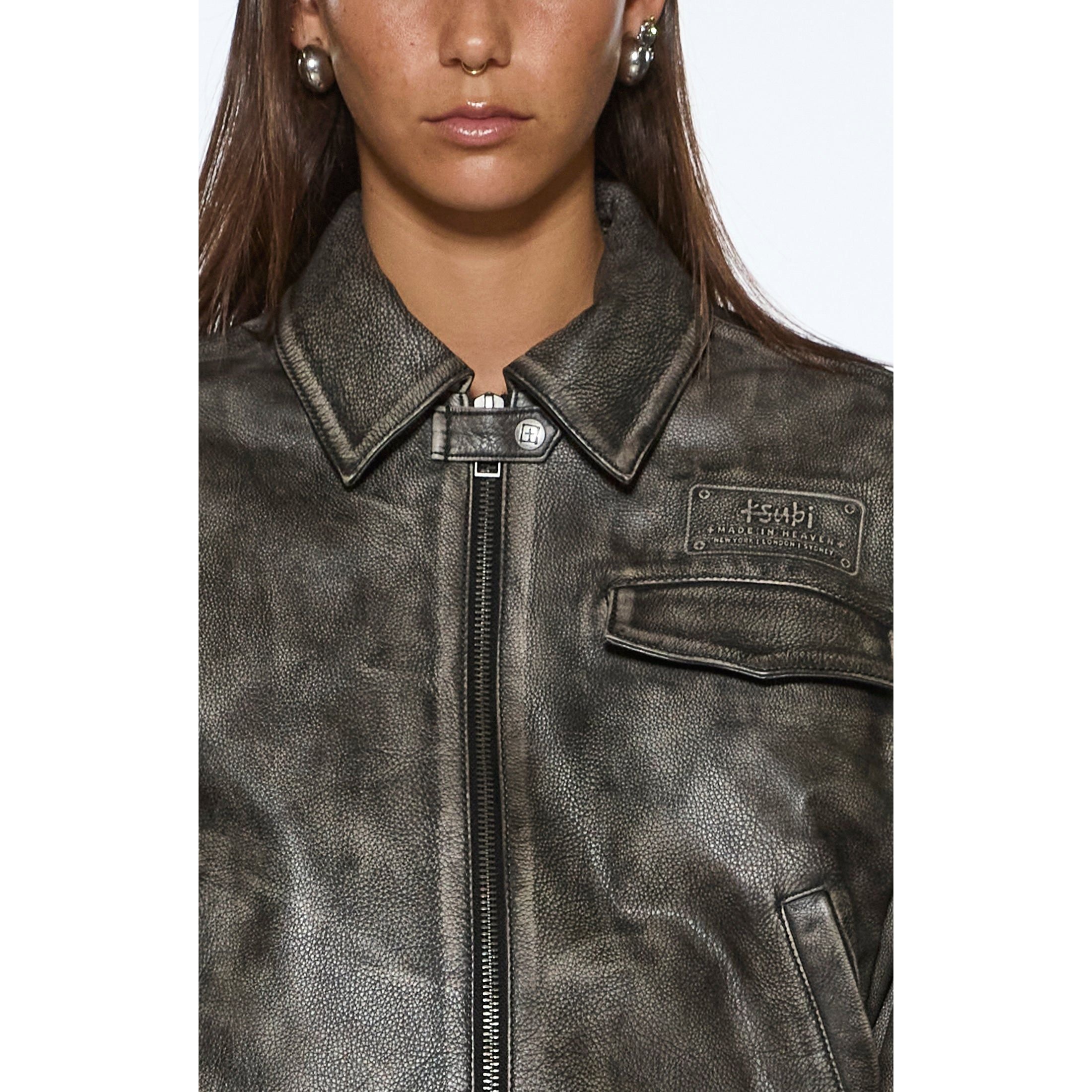 highway bomber vintage black