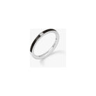 Alliance Songe en or blanc et laque avec un diamant, symbole d'union parfaite, collection MYSTERYJOY.